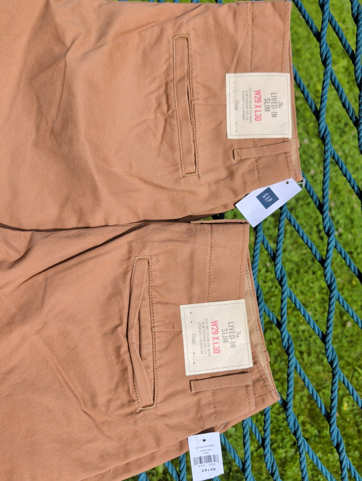 Gap Mens Lived In Slim Khakis 29x 30