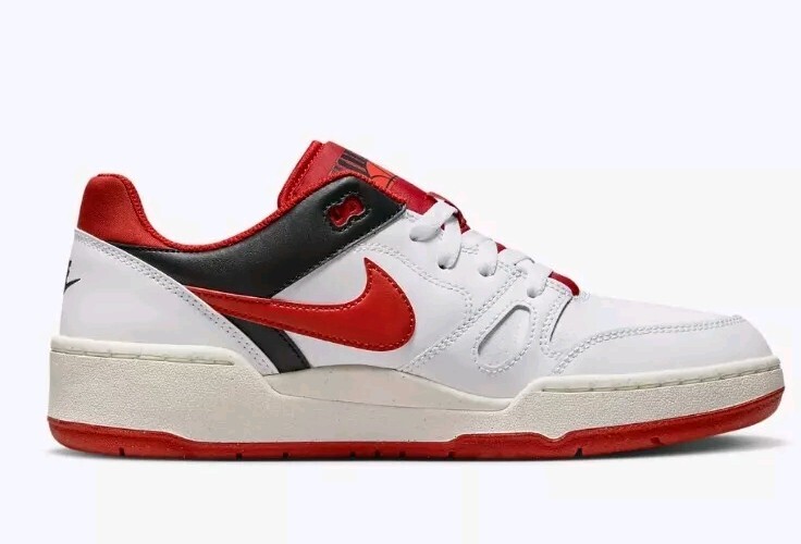 NEW Men’s (CHOOSE SZ) NIKE Full Force Low – RED -WHITE FB1362-102 Basketball 🏀