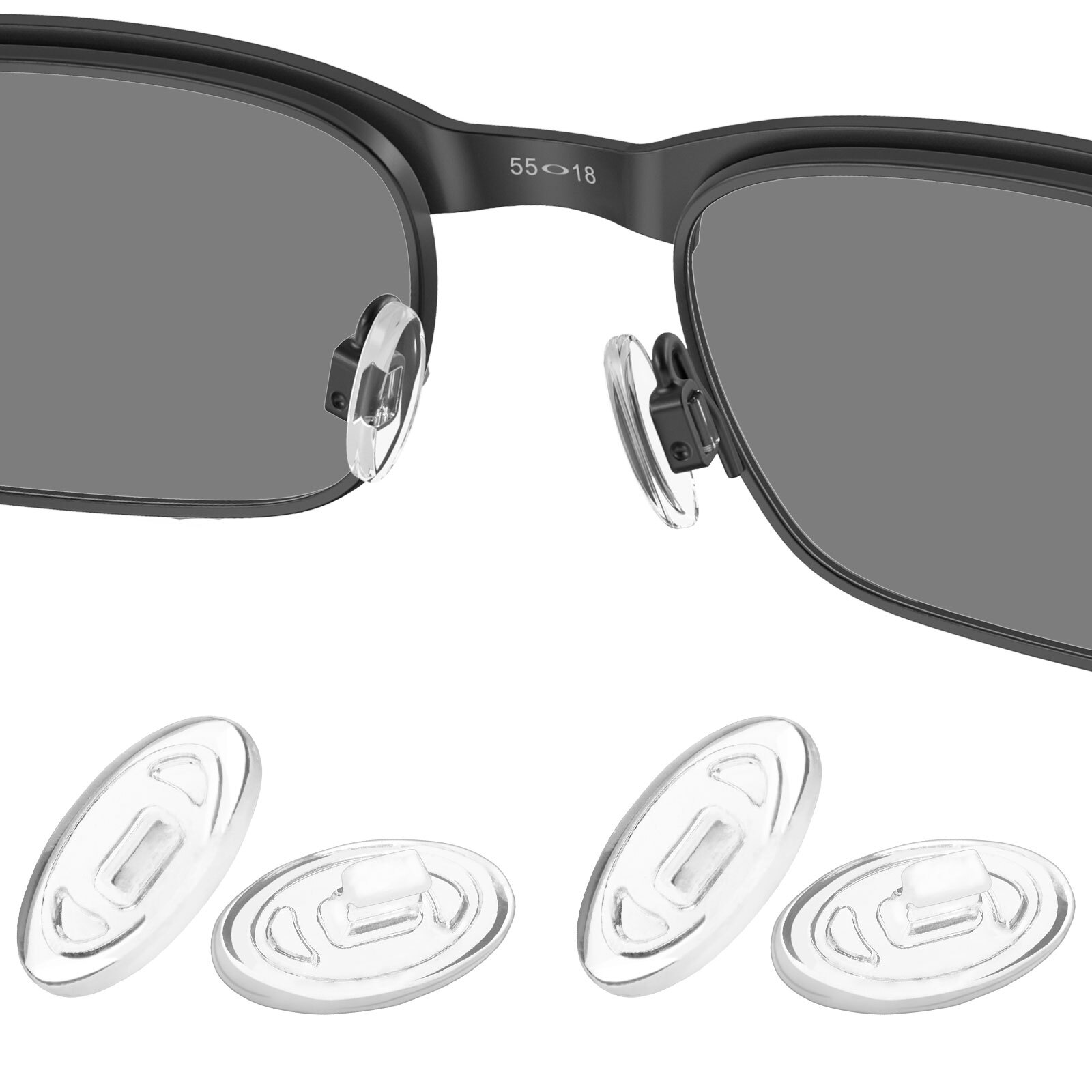 Silicone Replacement Crystal Clear Nose Piece For-Oakley W Square Wire/ Warden