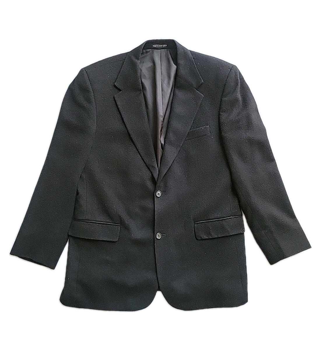 Tailors Row By Deansgate Blazer Mens 42 Black Pure Camel Hair Sport Coat Jacket