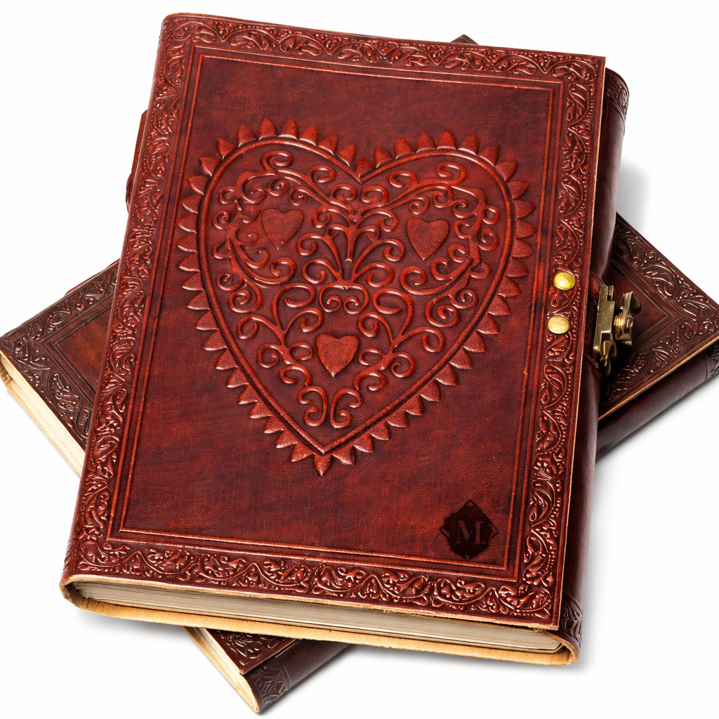 Leather Messenger Bag 9×11 Brown Crossbody iPad Tablet + Free Journal