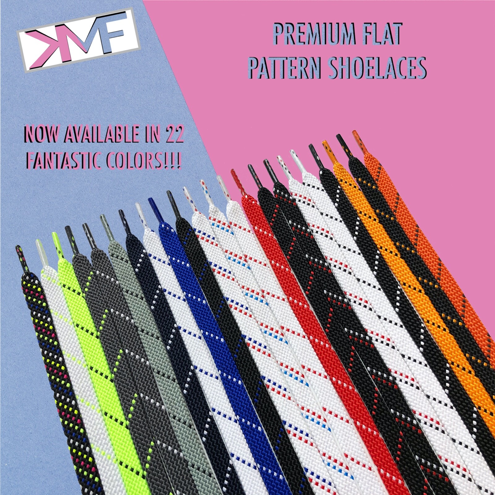 FLAT PATTERN PREMIUM SHOELACES AWESOME REPLACEMENT LACES FOR ALL SHOES ALIKE