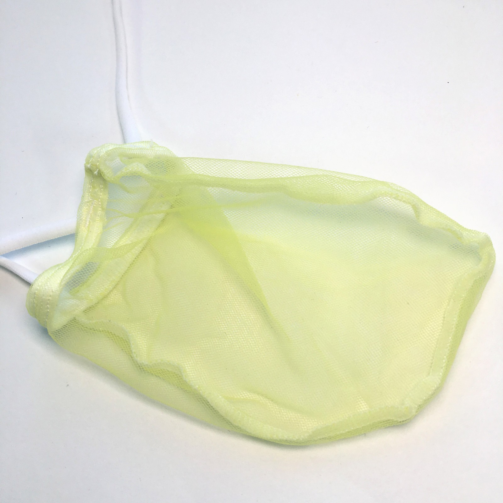 K142 SEXY MEN STRING POSING POUCH Thong C-thru Spider Net Bigger pouch