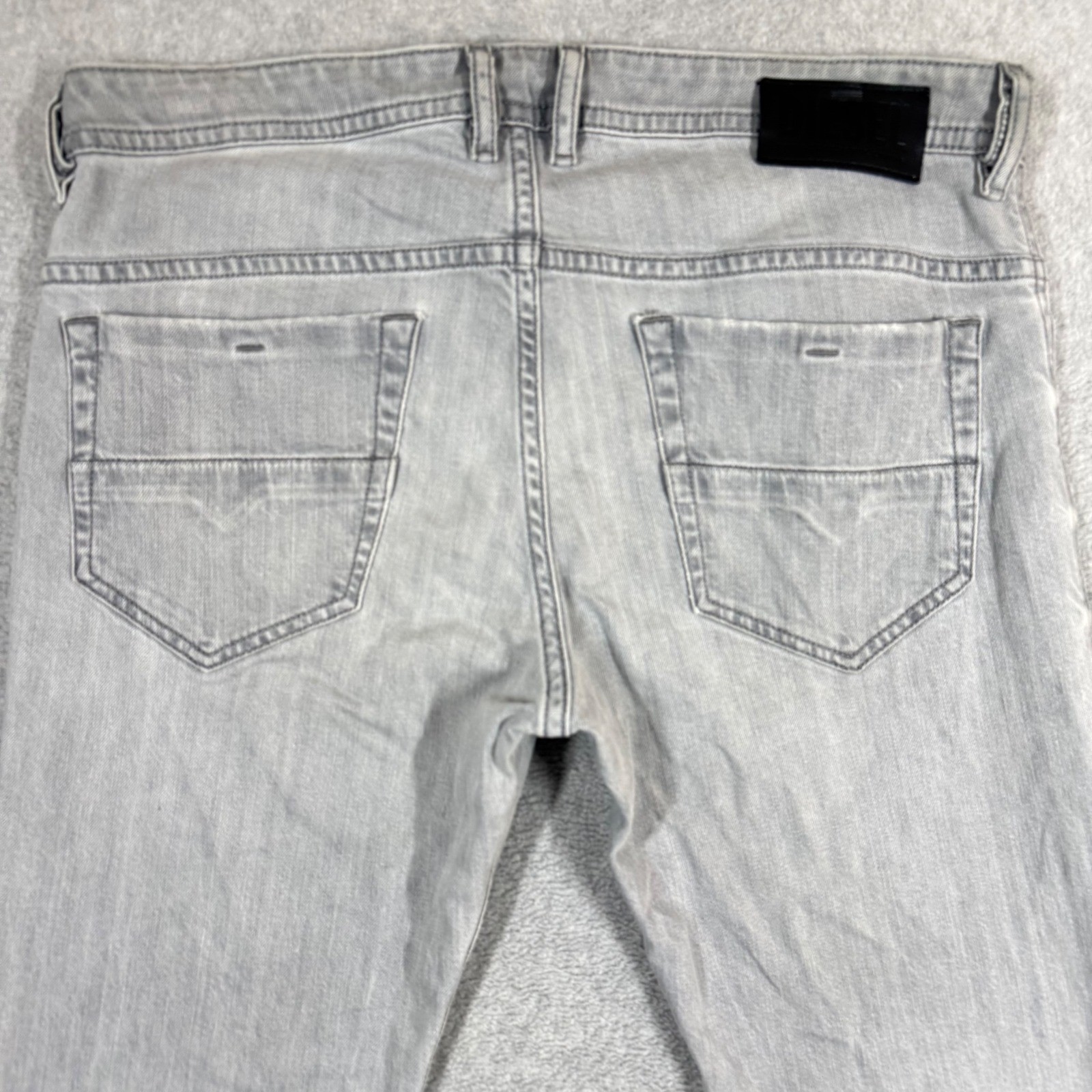 Diesel Thommer-SP Slim Skinny Light Gray Mens Jeans 34×29 Stretch Denim