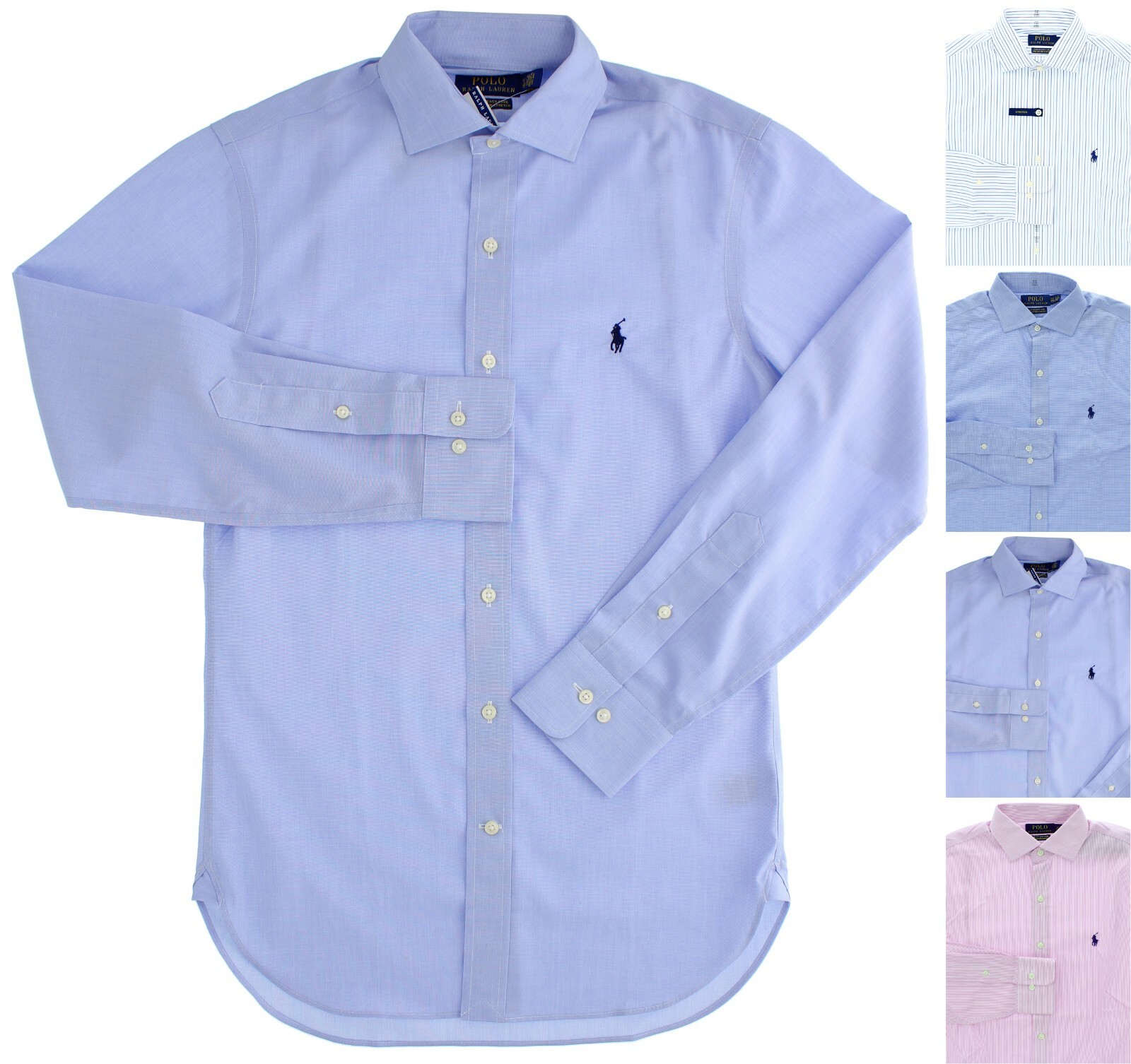 POLO Ralph Lauren Poplin Shirt Men’s Slim Fit 100% Cotton Easy Care MSRP $79