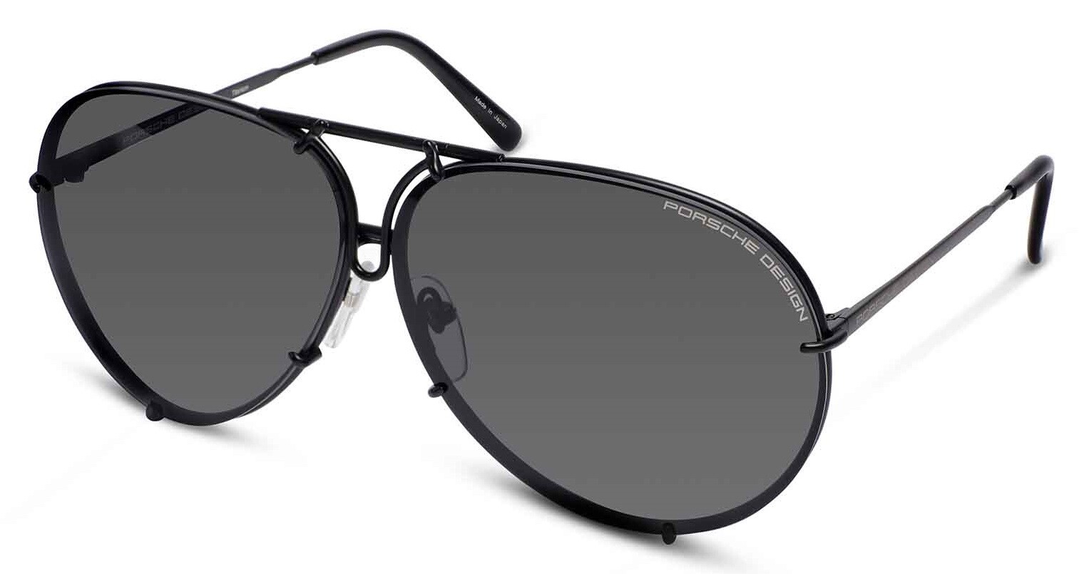 Porsche Design P8478 Iconic Sunglasses D – Black/Grey Blue + Extra Lenses