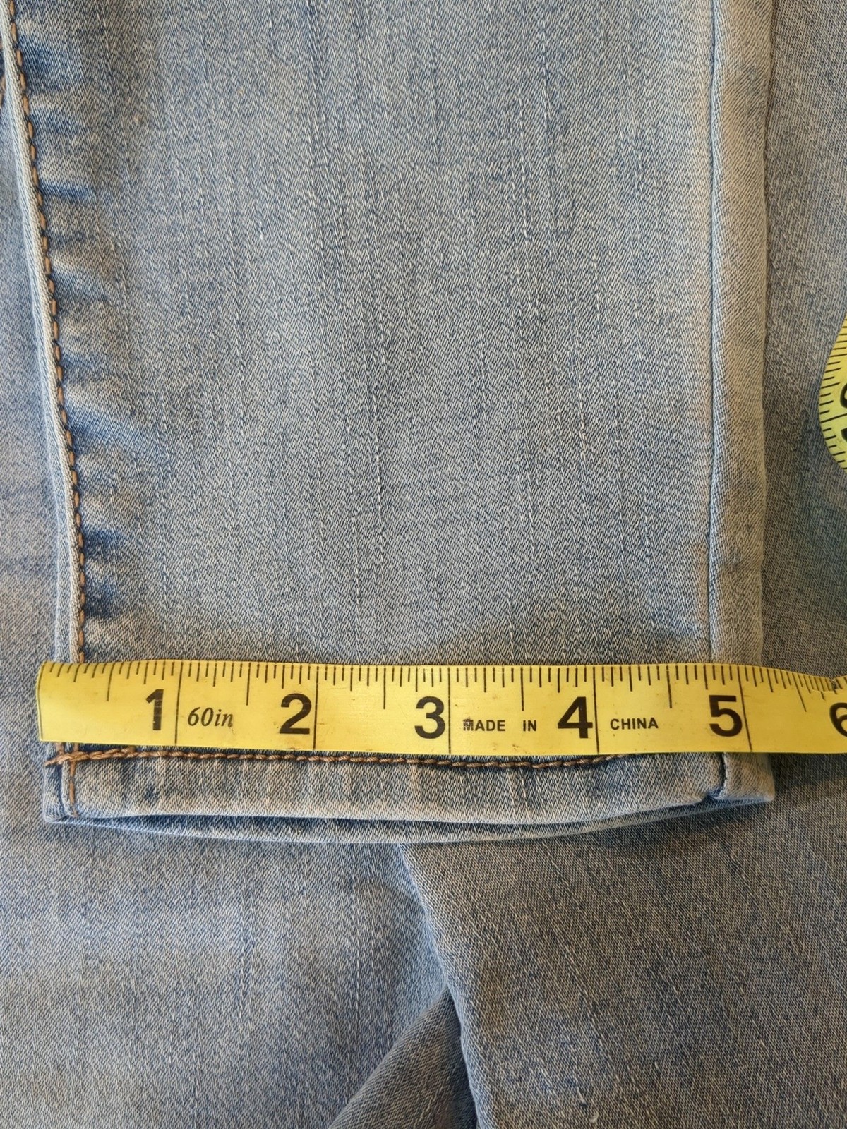 Jordache super skinny snap button fly light wash jeans denim size 18