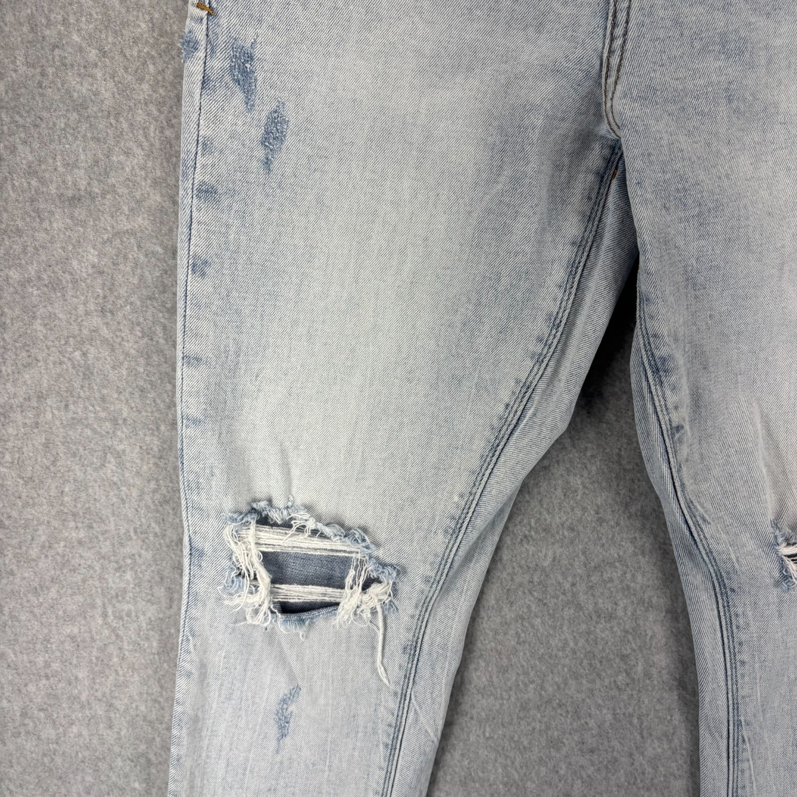 Dear John Olivia High Rise Jeans Size 30 Light Wash Distressed Stretch Grunge