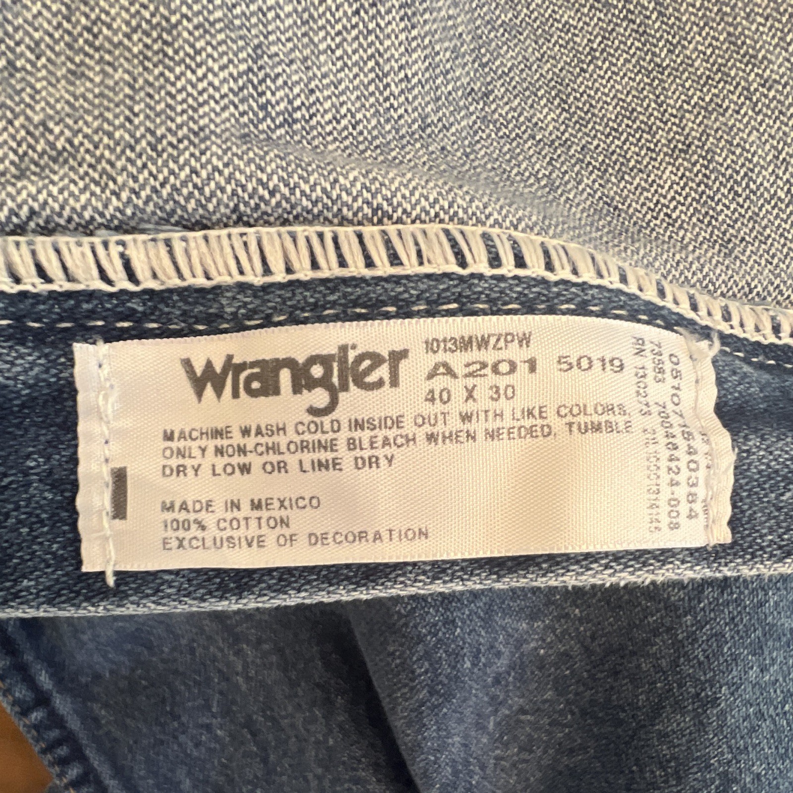 Wrangler Cowboy Cut Mens Original Fit Prewashed Indigo Denim Jeans 1013MWZPW