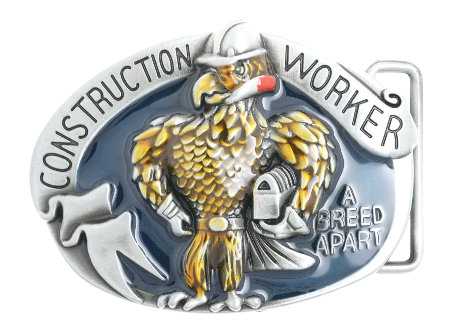 Construction Worker Metal Belt Buckle