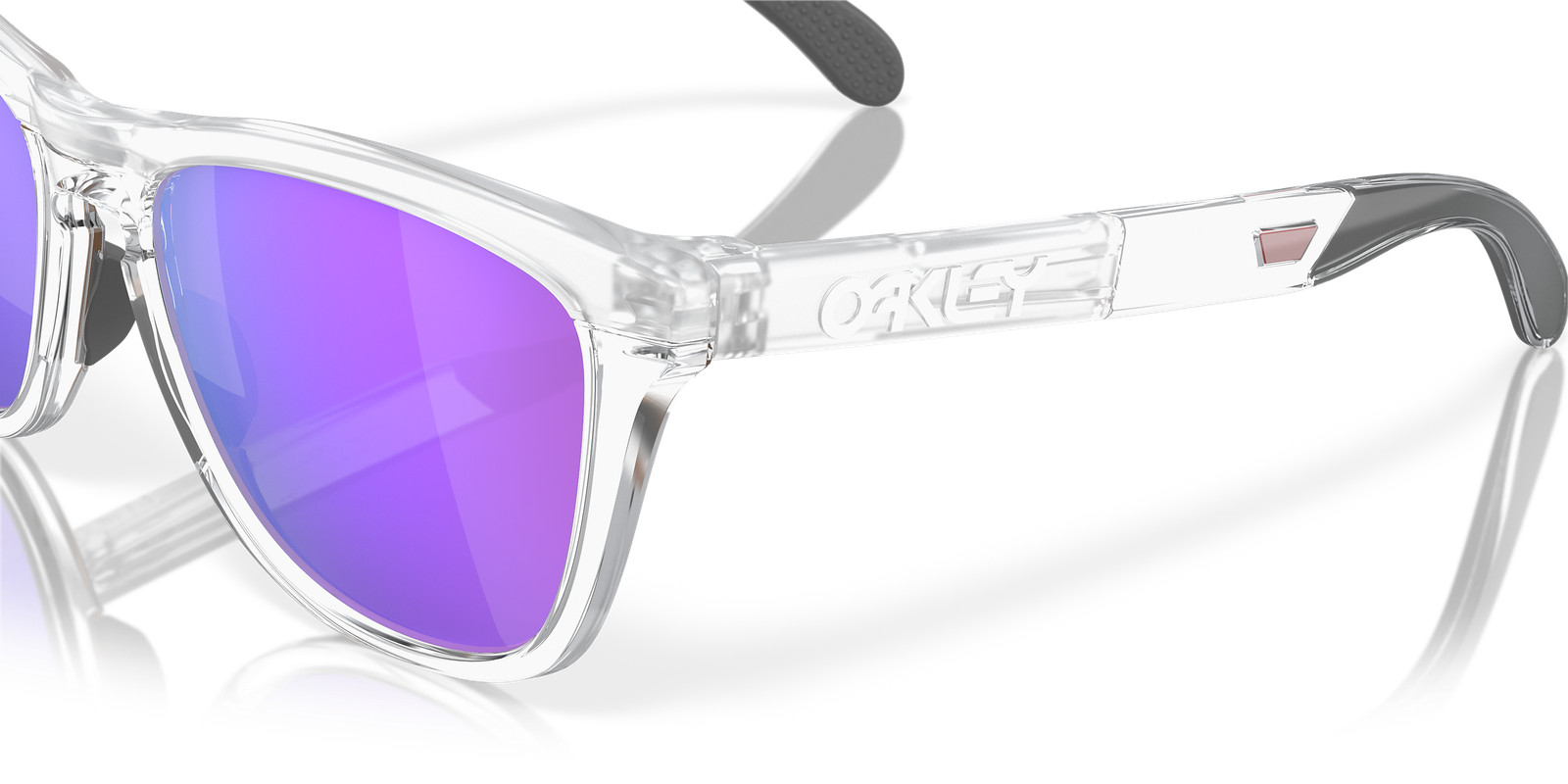 Oakley Frogskins Range Matte Clear/Prizm Violet 55 mm Sunglasses OO9284-1255
