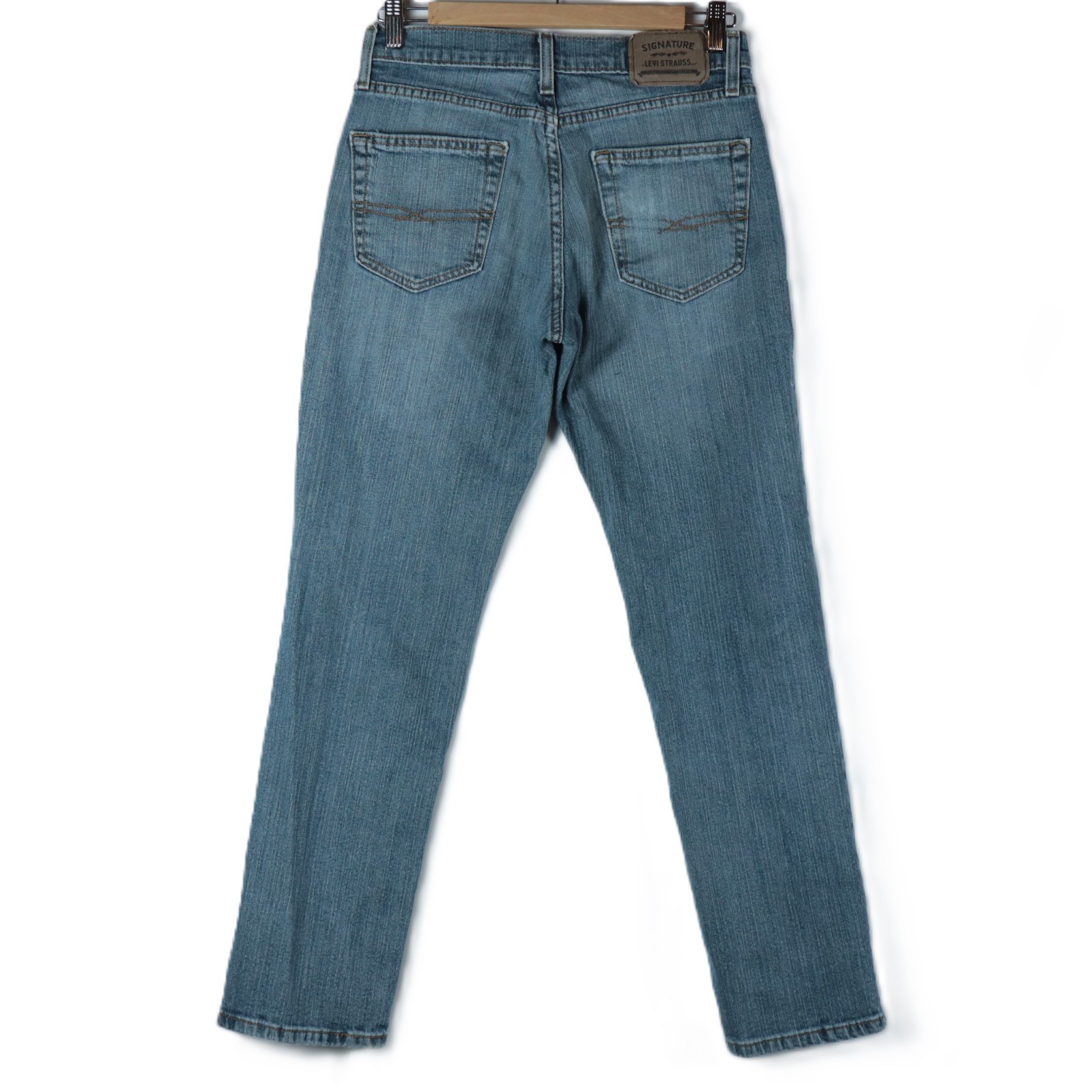 Levis Signature Athletic Fit Jeans Men’s W29 x L32 Blue Denim – Distressed Knee