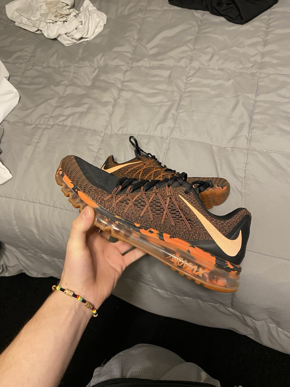 Nike 2015 Premium Air Max Orange Camo, Size 12.