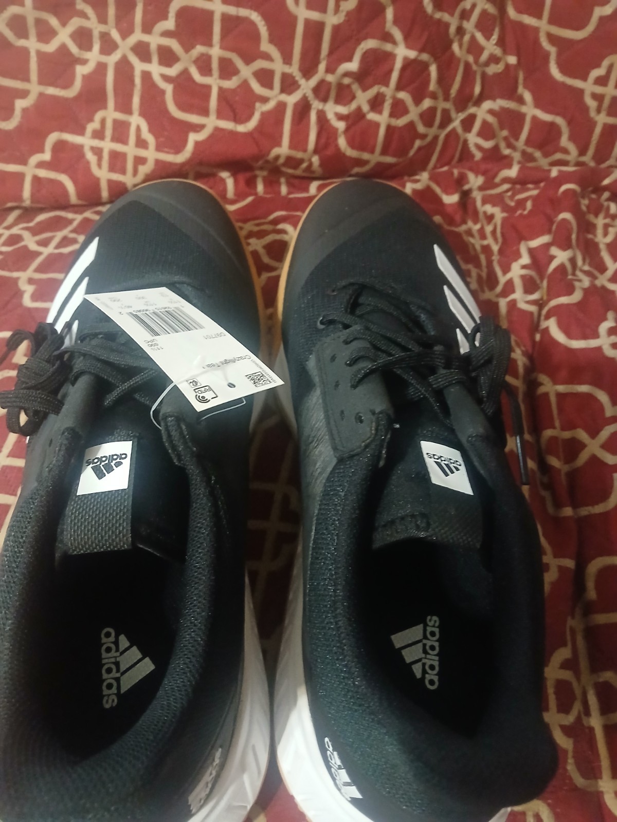 adidas CrazyflightShoes Black/White/Black, Size 13