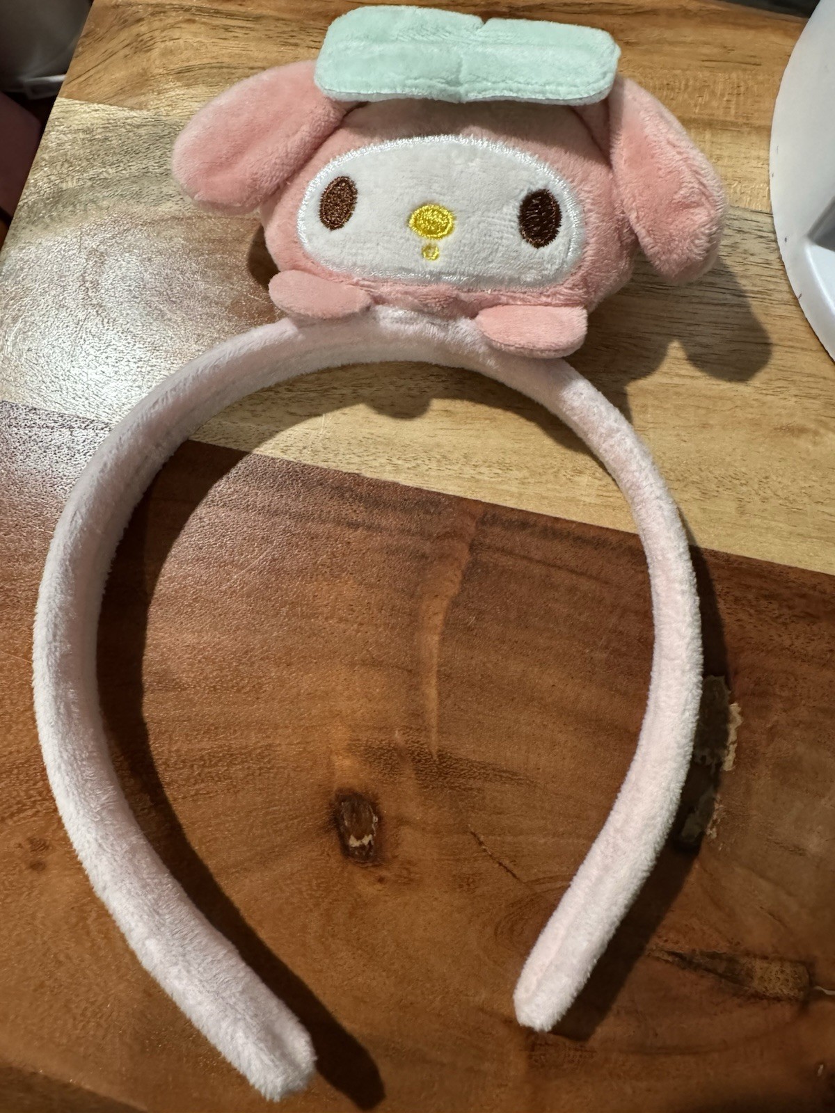 Used Excellent Girls Pink Sanrio My Melody Fabric Plastic Headband