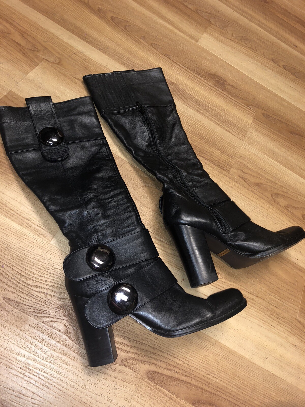 Jessica Bennett Black Pull- On Womens Fashion Boots Size 7