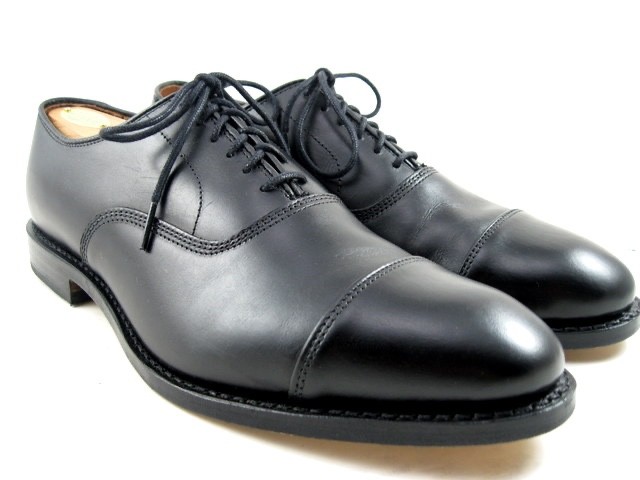 Allen Edmonds “PARK AVENUE” Leather Cap-Toe Oxfords 9 D Black WORN ONCE (791N)