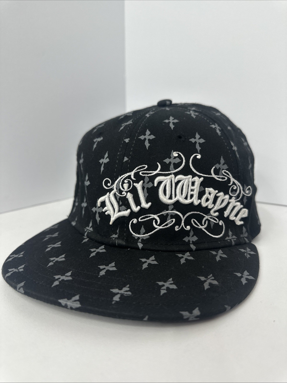Vintage 2009 Lil Wayne Young Money Gothic Cross Hat Y2K Emo Rap 2000s
