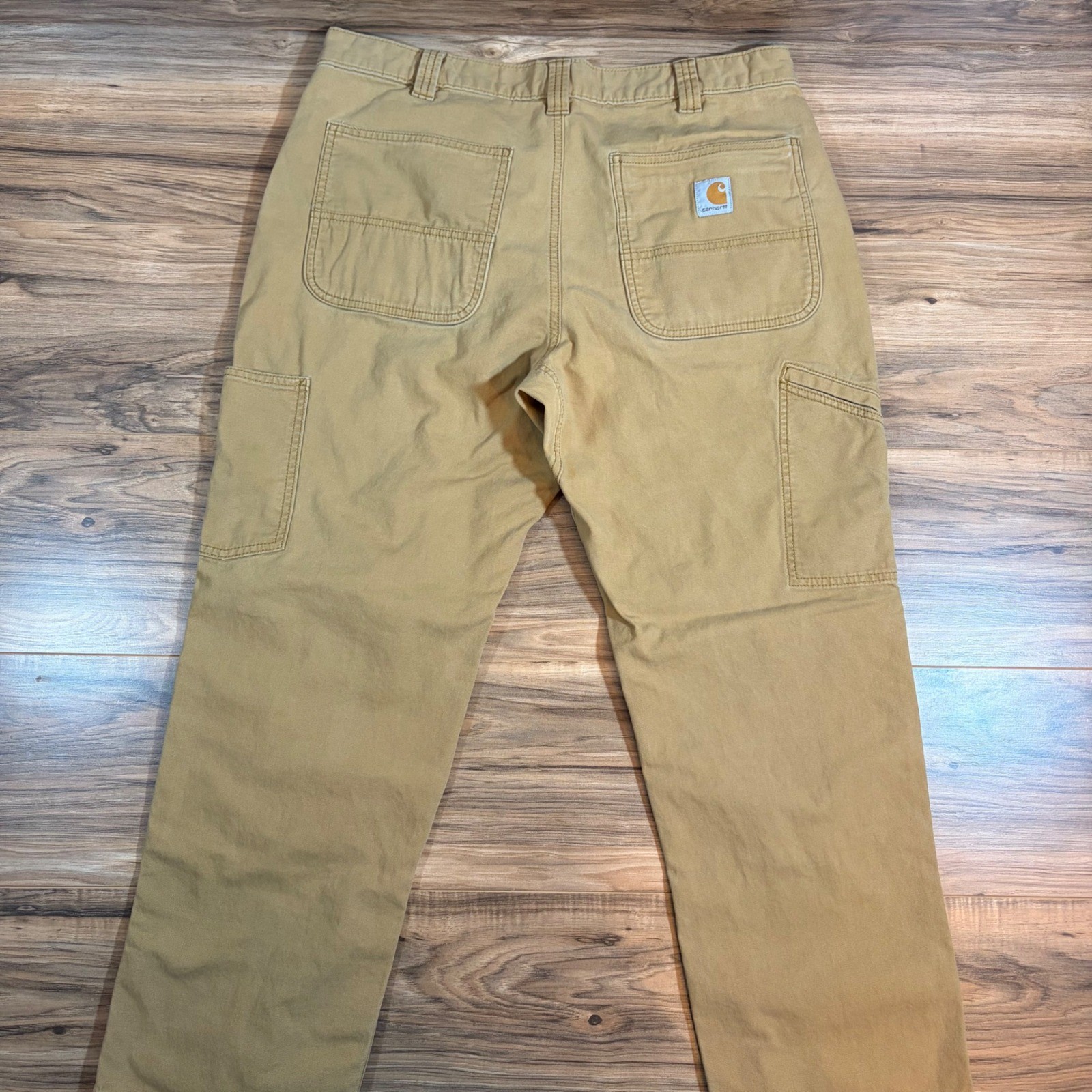 Carhartt Rigby Rugged Flex Double Knee Flex Canvas Work Pants Tan 36×30 102802