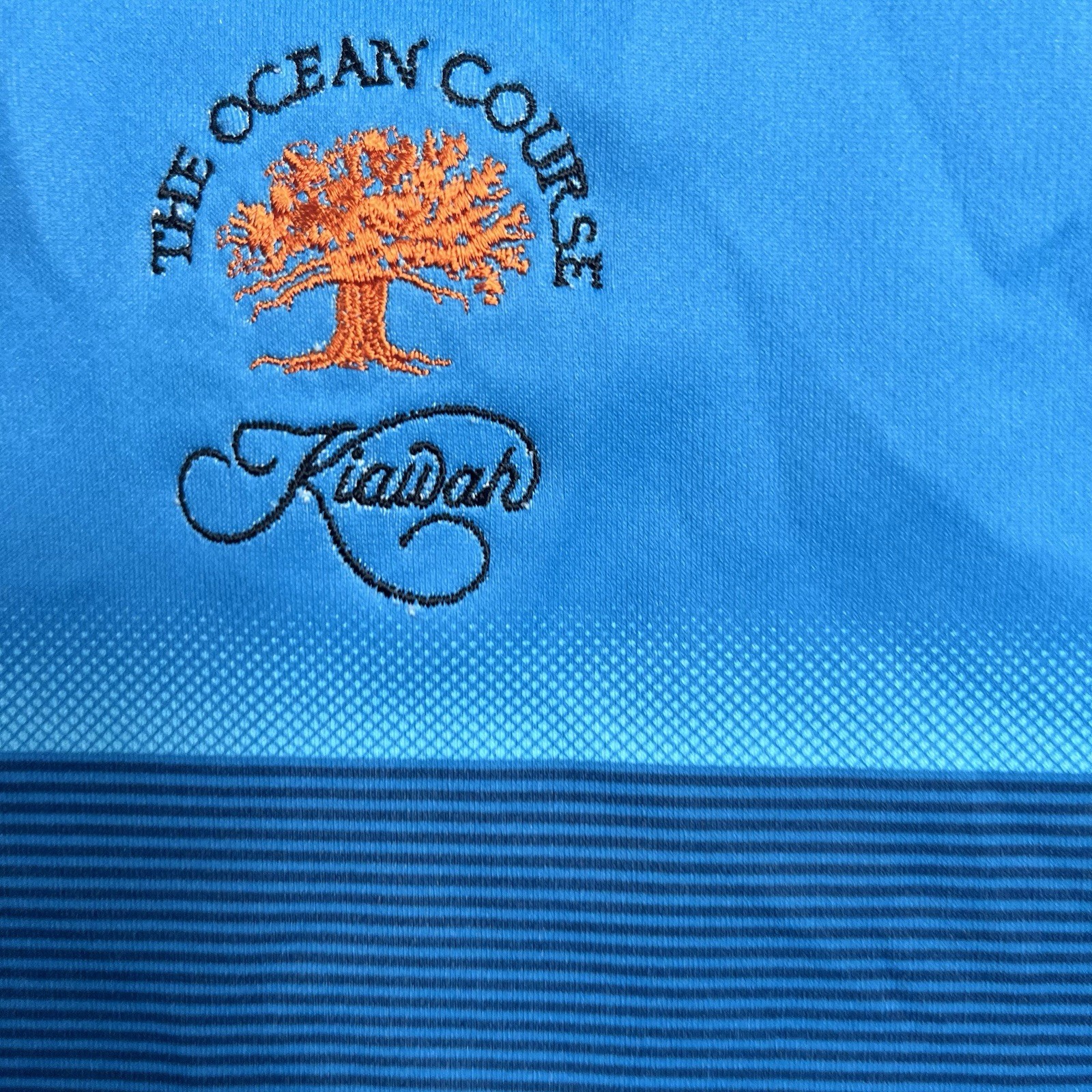 Nike Golf Dri Fit Tour Performance Polo Shirt Mens Blue Ocean Kiawah Golf XL