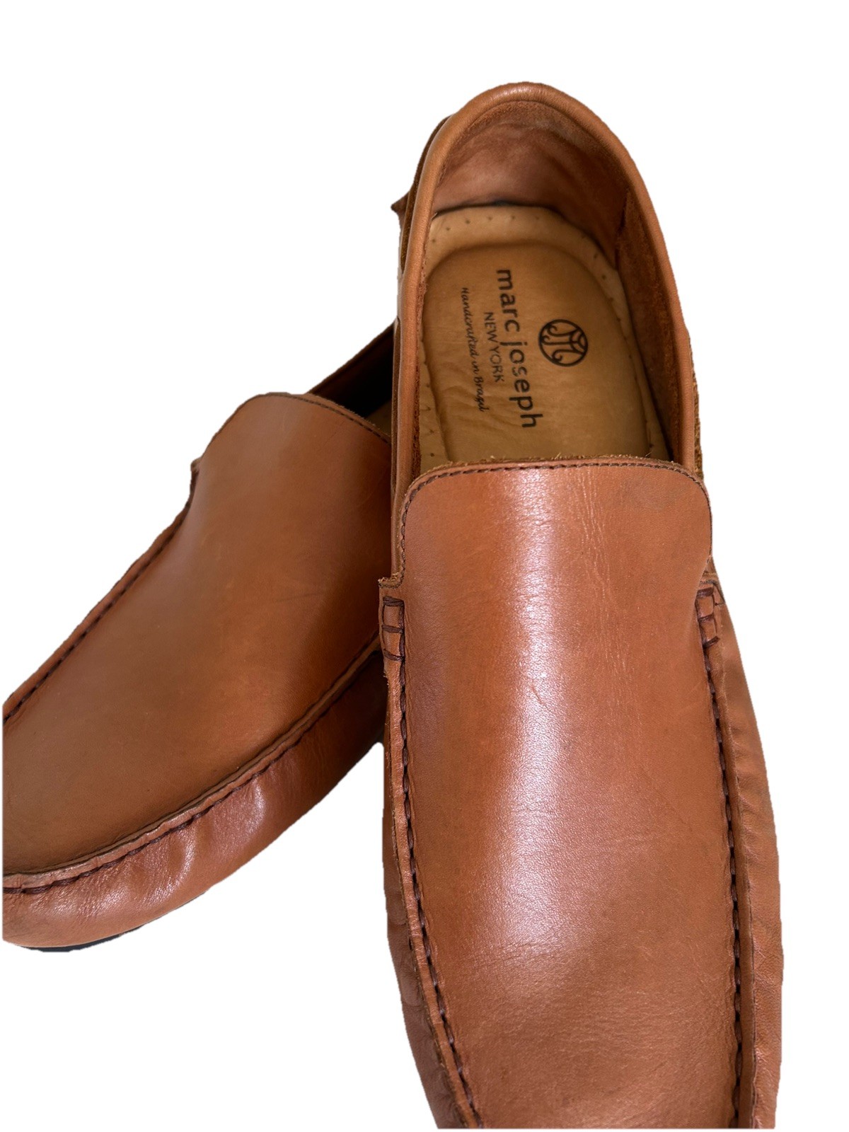 Men’s Marc Joseph NY Brazilian Made Tan Loafers EUC 10