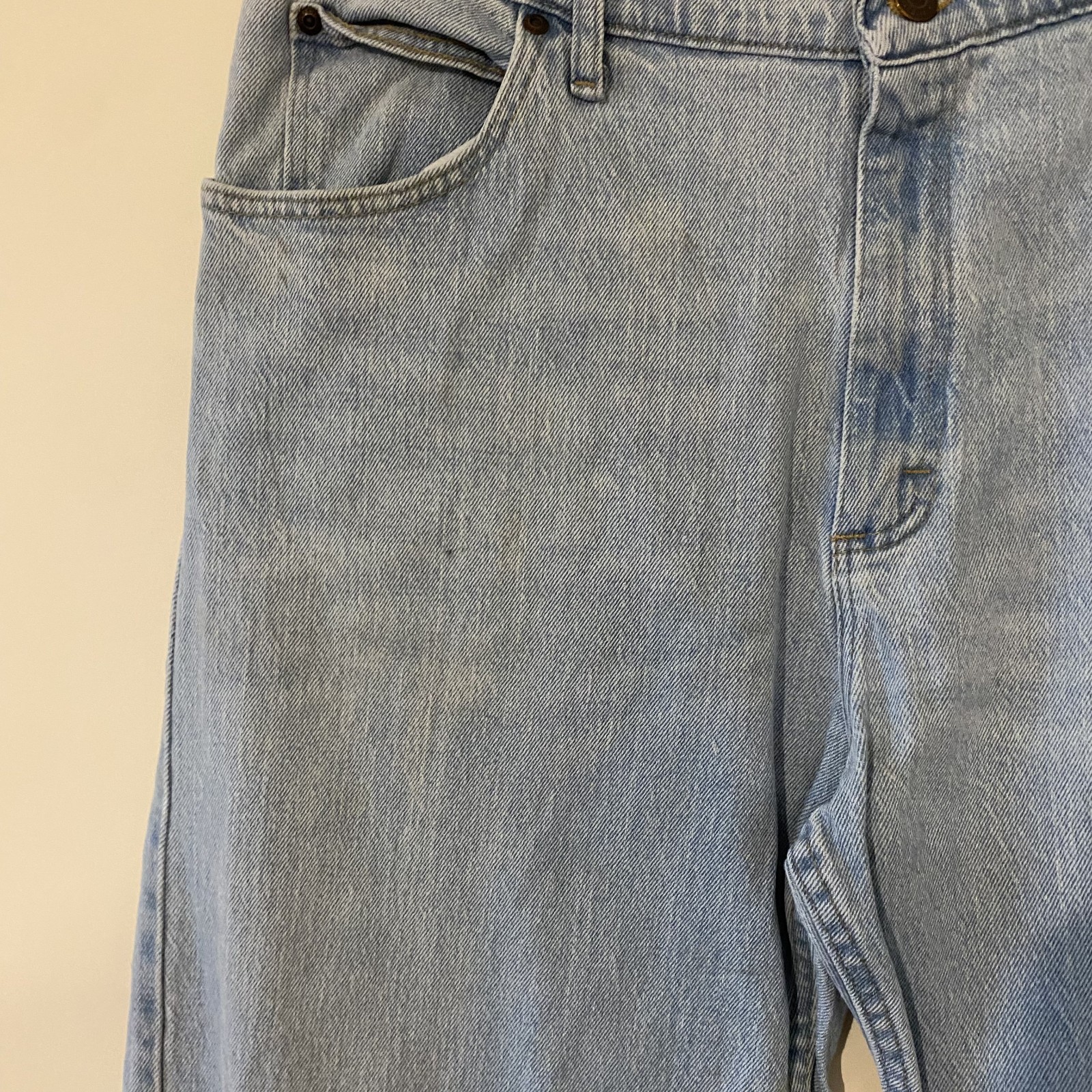 Wrangler Five Star Relaxed Fit Jeans Light Blue Stretch Denim 38W 30L 1097FXVVB