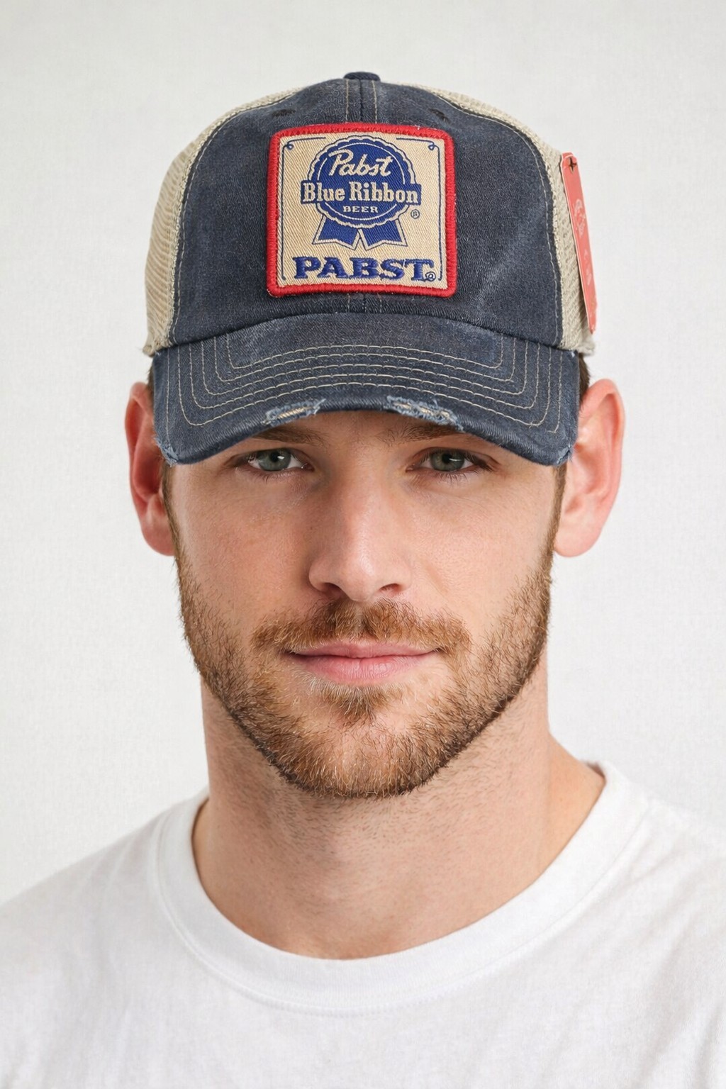 Pabst Blue Ribbon Patch Trucker Mesh Hat New with Tags