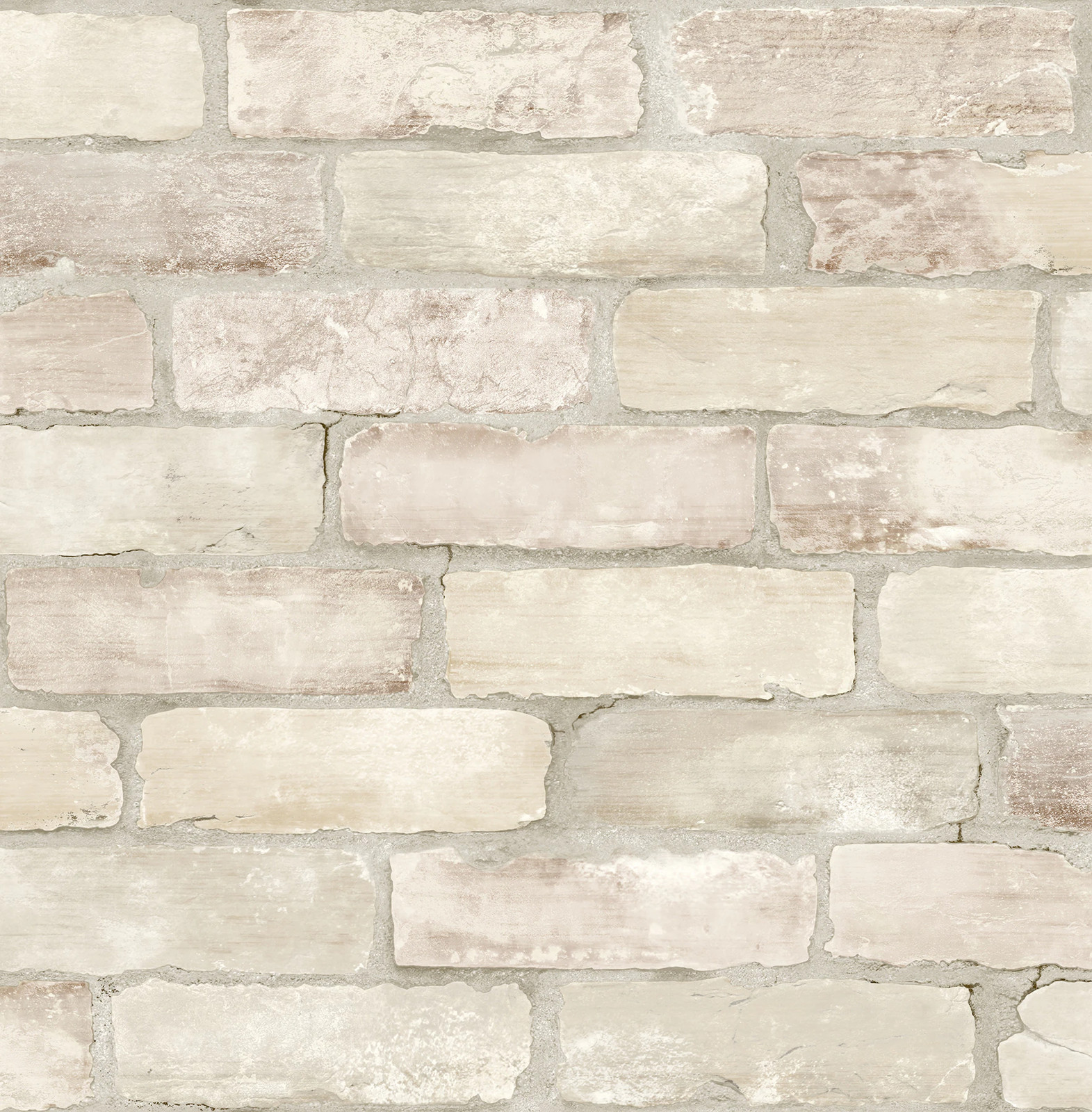 A-Street Prints Zio and Sons 56.4-sq ft Beige Non-woven Brick Unpasted Wal|17833