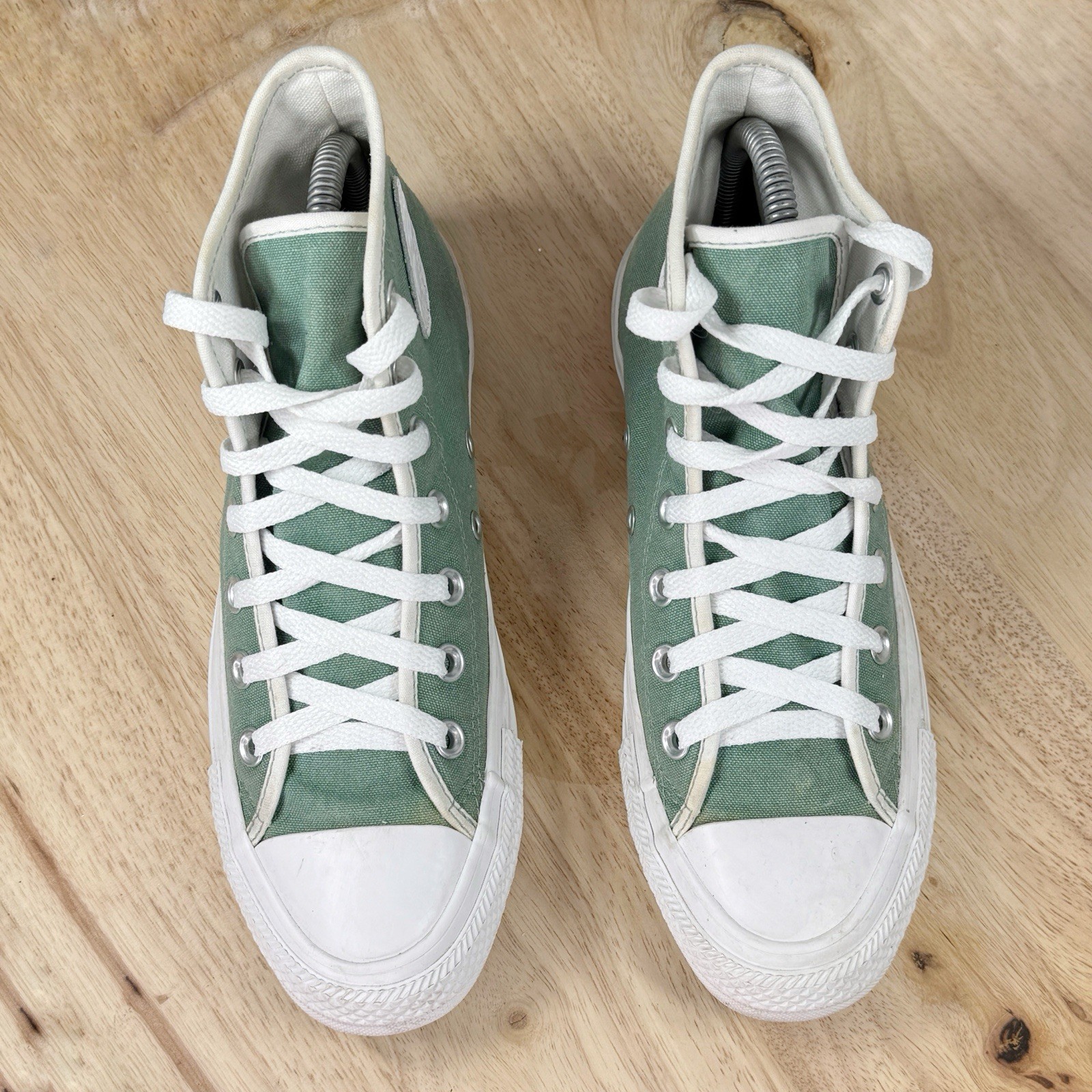 Converse Chuck Taylor Customized High Top Sneakers Sage Green 5 Men 7 Women
