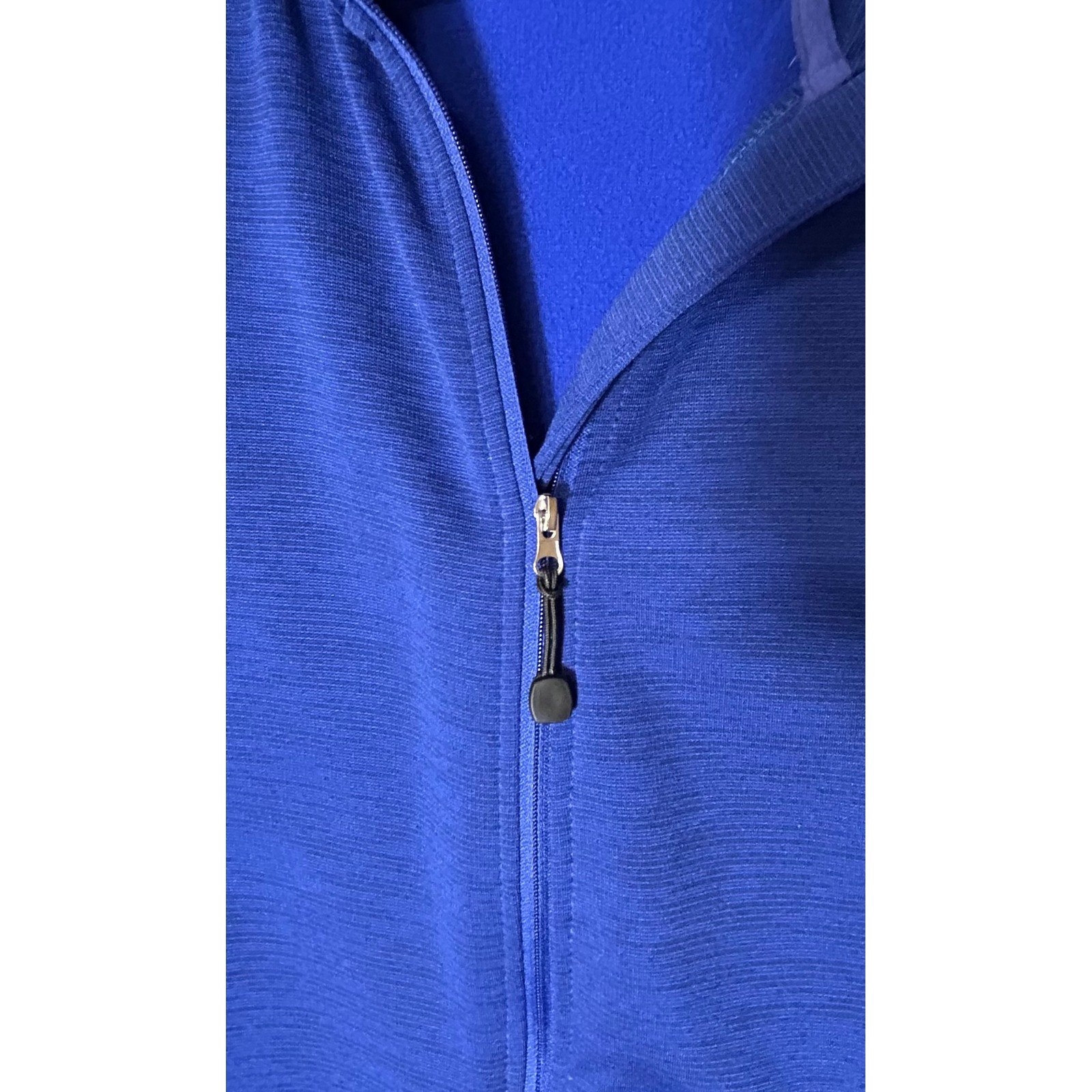 Active Blue Athletic Track Jacket Full Zip Mock Neck Women’s Size Medium