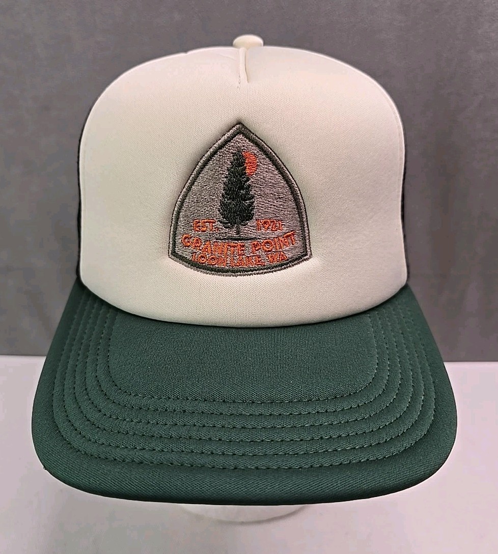 Granite Point hat foam snapback trucker Loon Lake WA tree sun patch cap