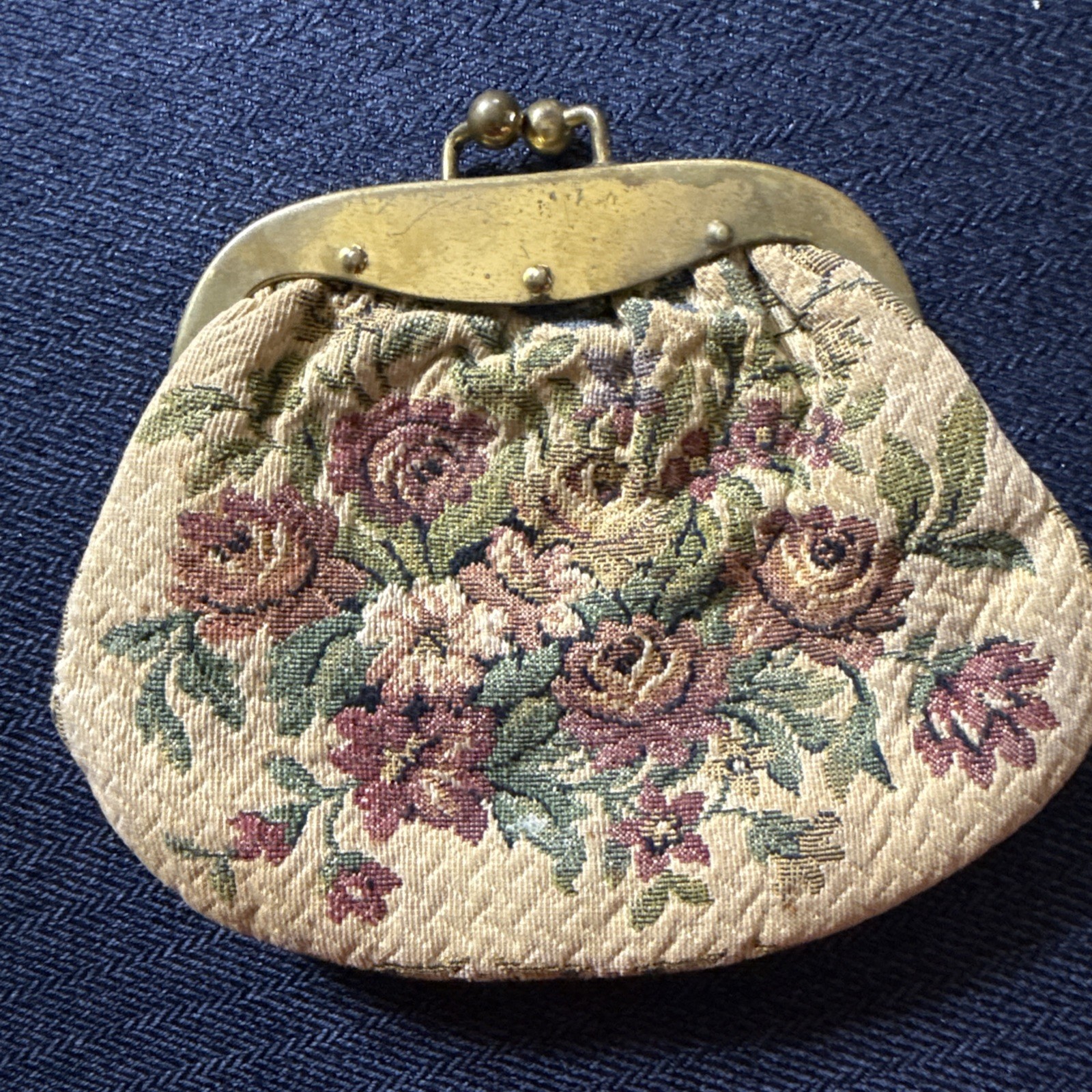 Vintage Tapestry Coin Purse 30’s-40’s