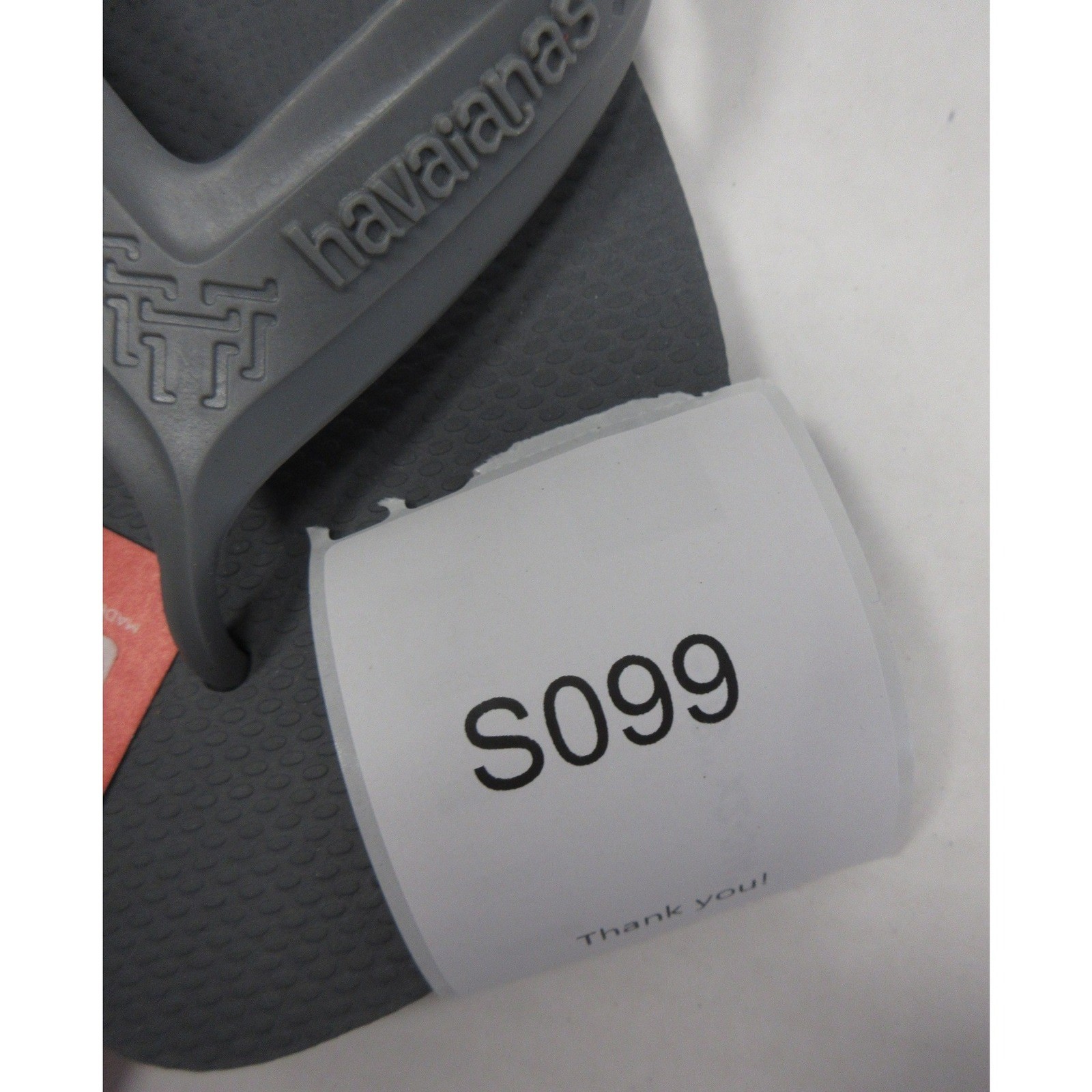 Havaianas Sandals Men 11 12 M Gray Flip Flops Rubber Casual Beach Summer NEW