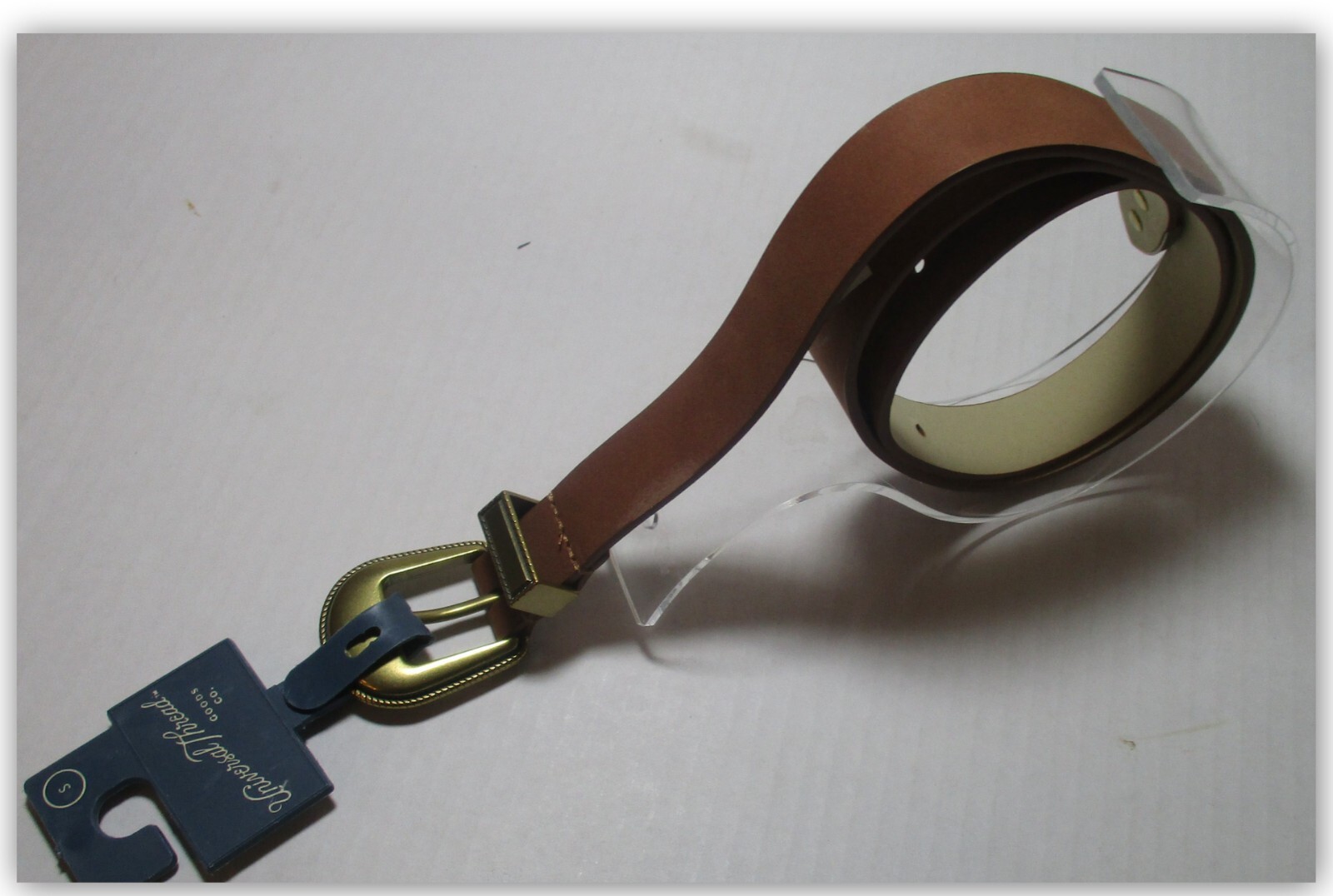 Universal Thread women’s belt COGNAC 7/8 inch wide Man Made Materials SMALL