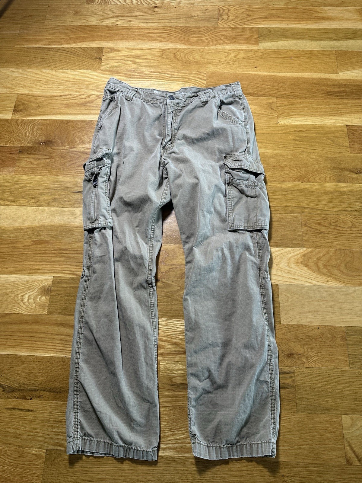 Carhartt Force Men’s Relaxed Fit Straight Leg Beige Ripstop Cargo Pants 36