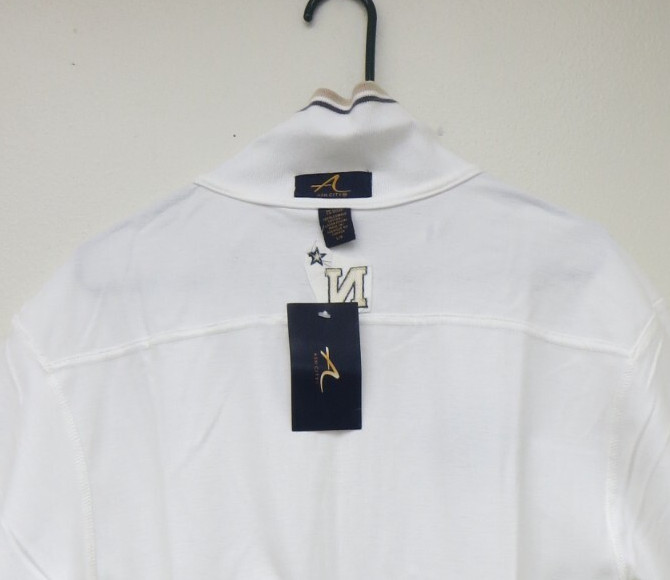 New RARE Army Vs Navy USAA Game Embroidered Polo Shirt by Ash City Size L
