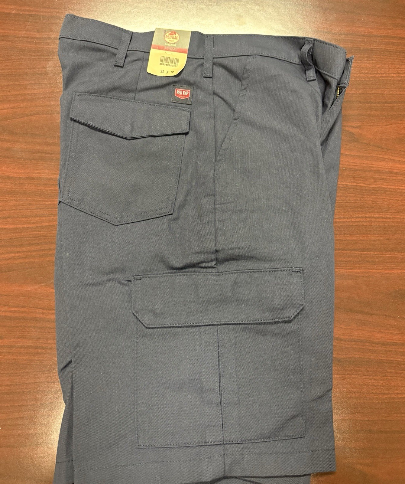Red Kap PT86NV Men’s Workwear Twill Shorts Navy Polyester/Cotton 32×12