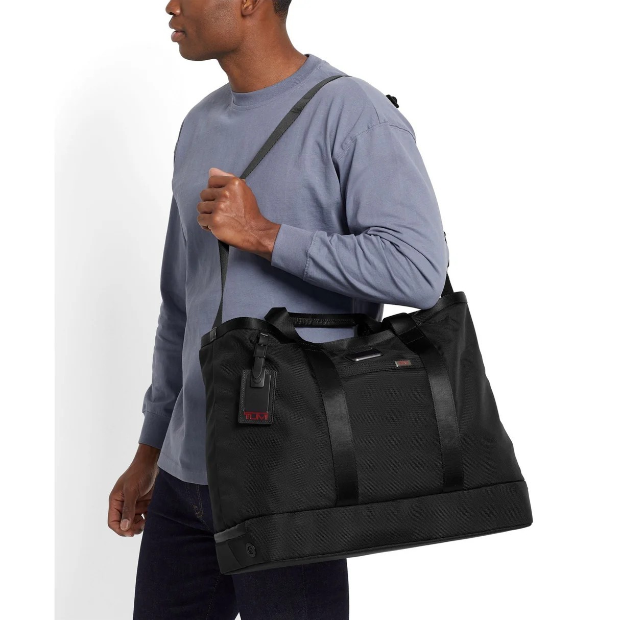 🎒 NEW TUMI Alpha 3 Carryall Tote Black 2203152 FXT Ballistic Nylon Business