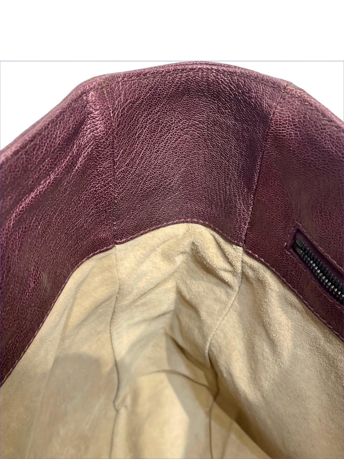 Bottega Veneta 2000’s Tote Bag Burgundy Leather Used