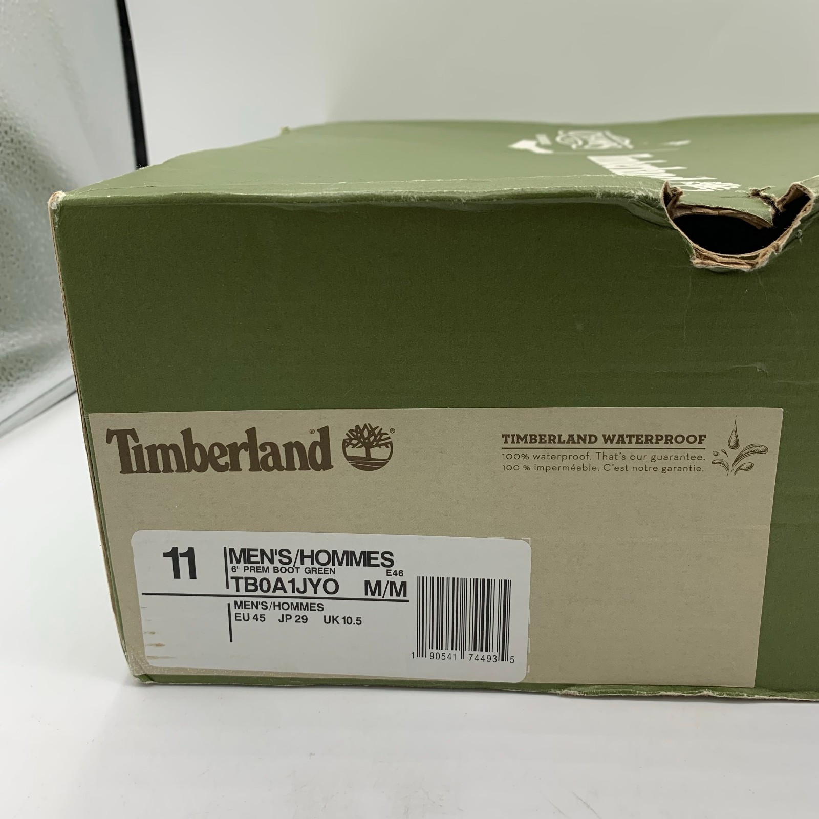 Timberland 6″ Boots Mens Size 11 Green Leather DJ Khaled Secure the Bag