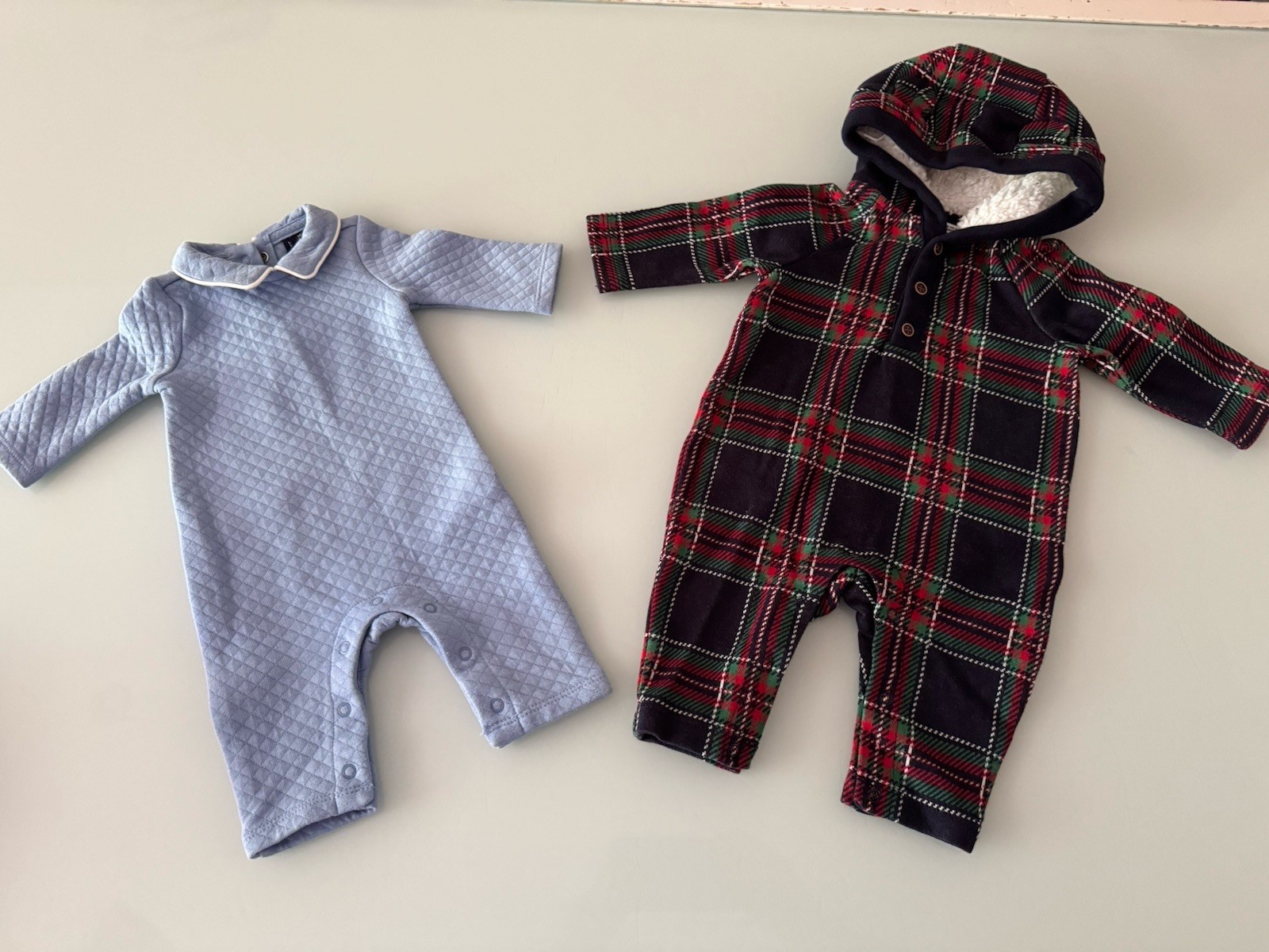 JANIE AND JACK Snow Cub Tan Cable Knit Romper Set Size 0/0-3Month