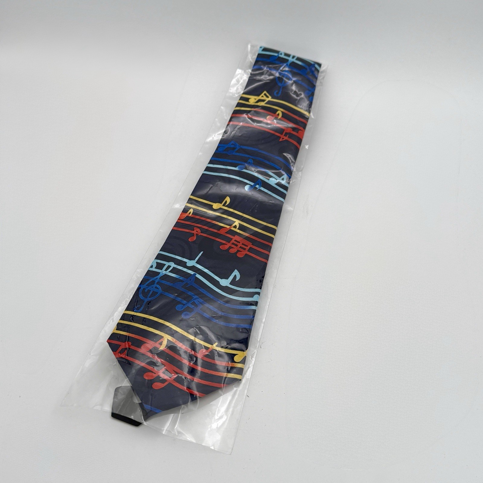 Steven Harris Music Notes Multi Color Necktie Novelty Band Teacher Novelty
