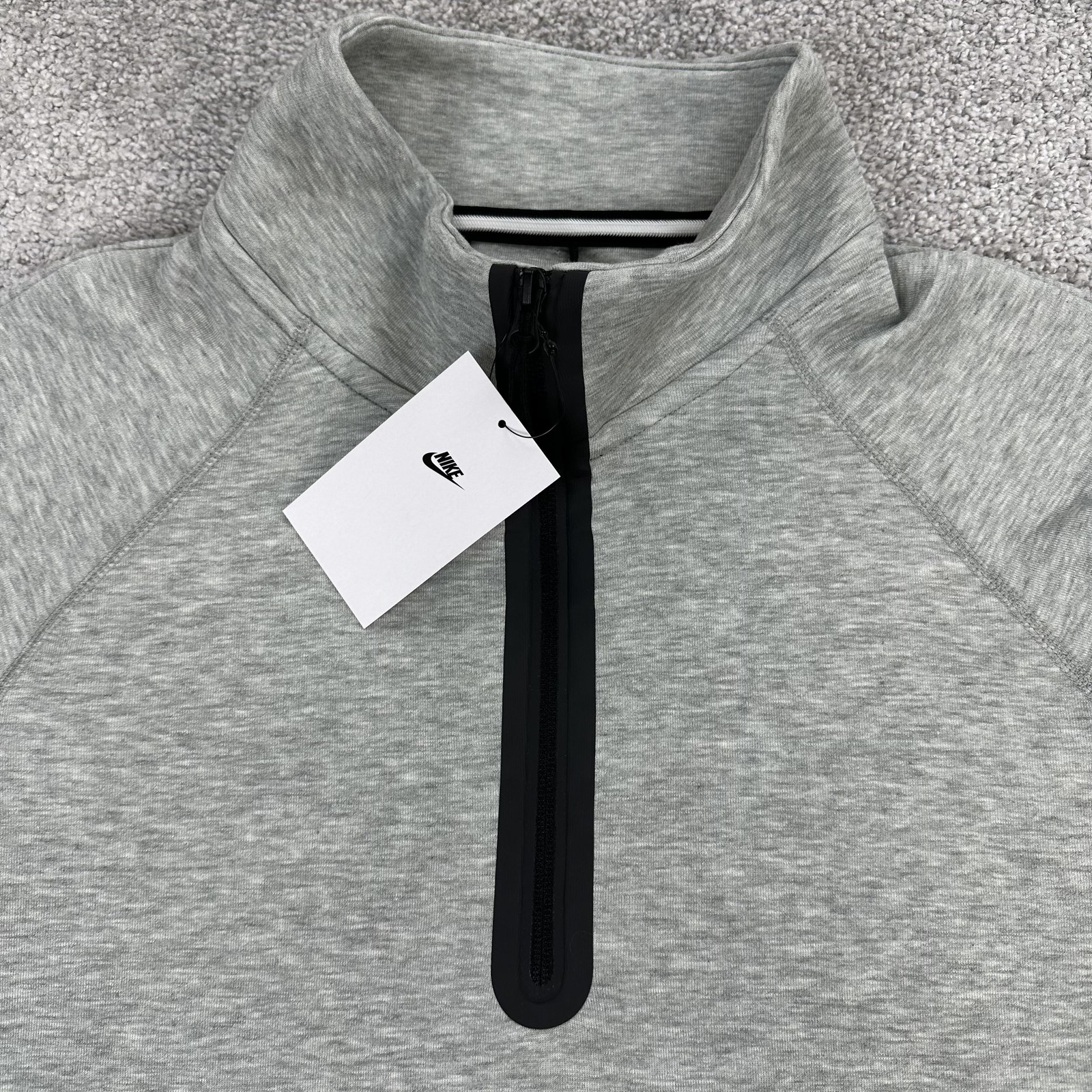 Nike Tech Fleece Sweatshirt Mens 2XL Gray 1/2 Zip Pullover Pockets FB7998-063