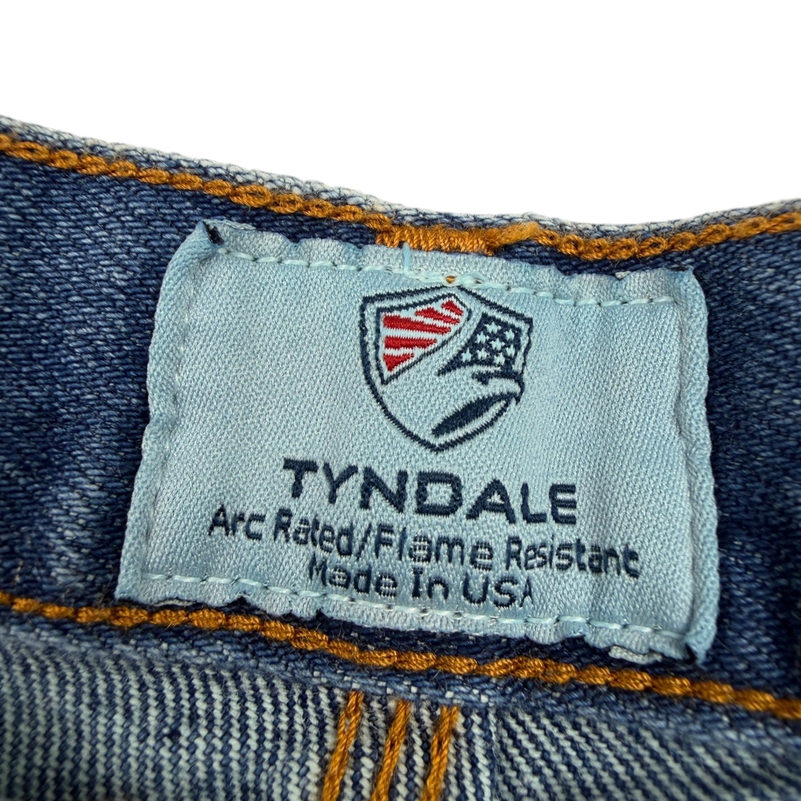 Tyndale FR F290T Mens Flame Resistant Straight Leg Jeans Blue 31×32 Made in USA