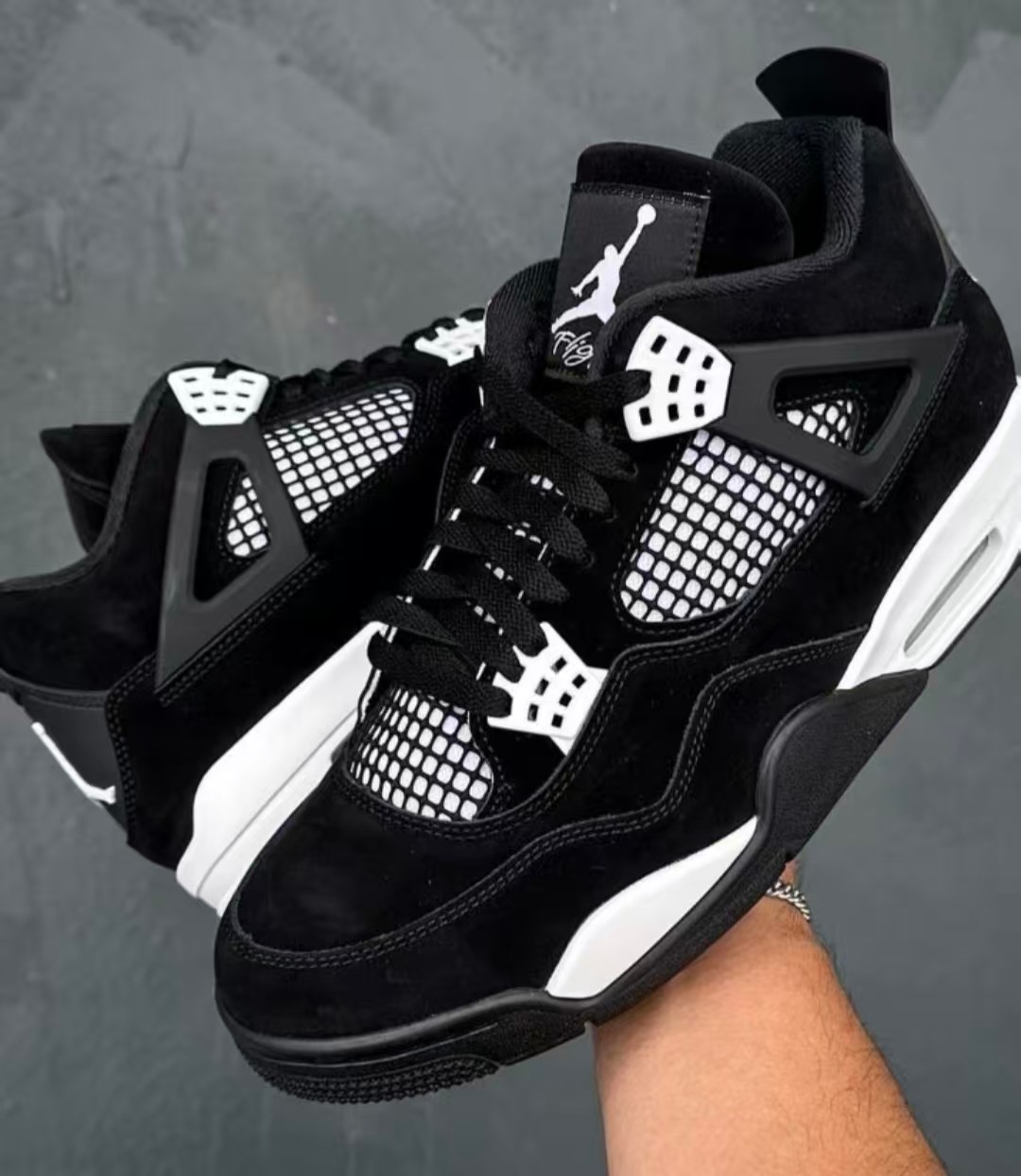 Air Jordan 4 Retro “White Thunder” Men’s Mid Top Basketball Shoes US Size 7-12