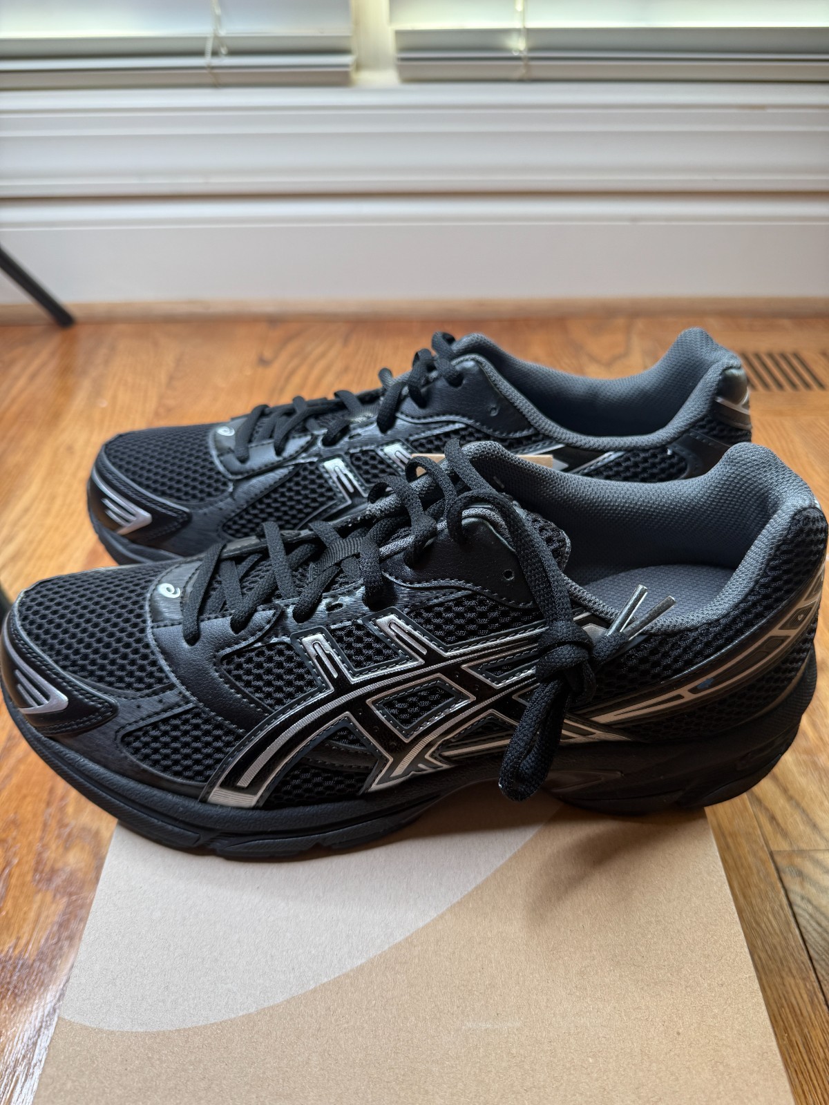 ASICS Gel 1130 Black Pure Silver 1201A906-001 Men Size 10