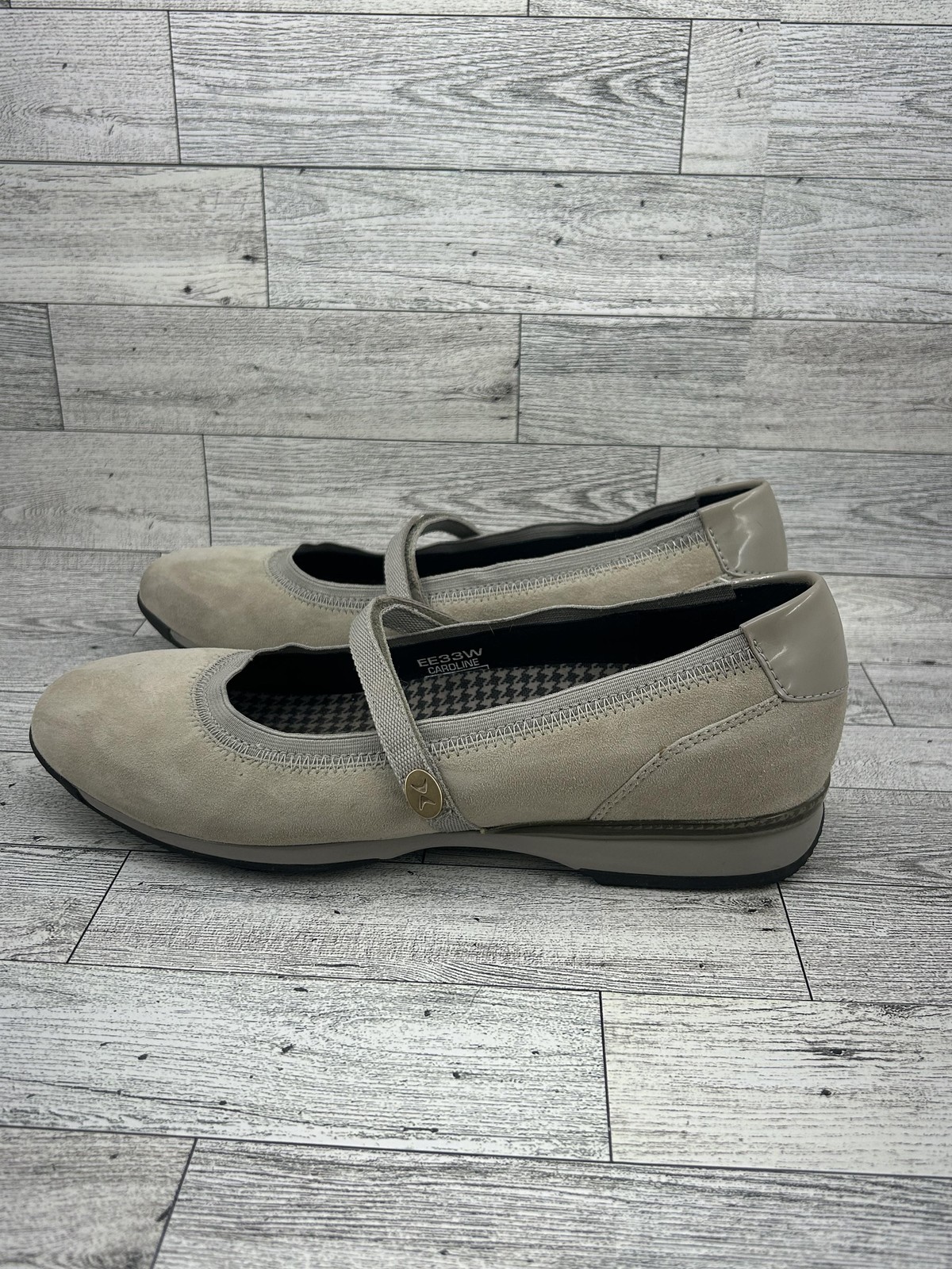 Aetrex Caroline Mary Jane Shoes Womens Size 7.5 Medium Leather Comfort Flats