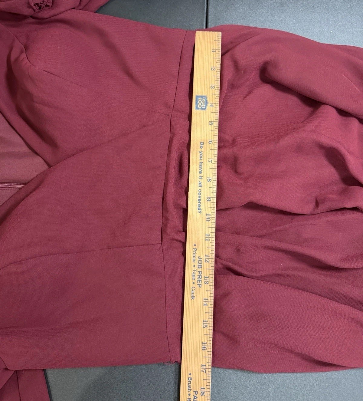 JJ’S House A Line V-Neck Full Length Chiffon Burgandy Mother Of The Bride