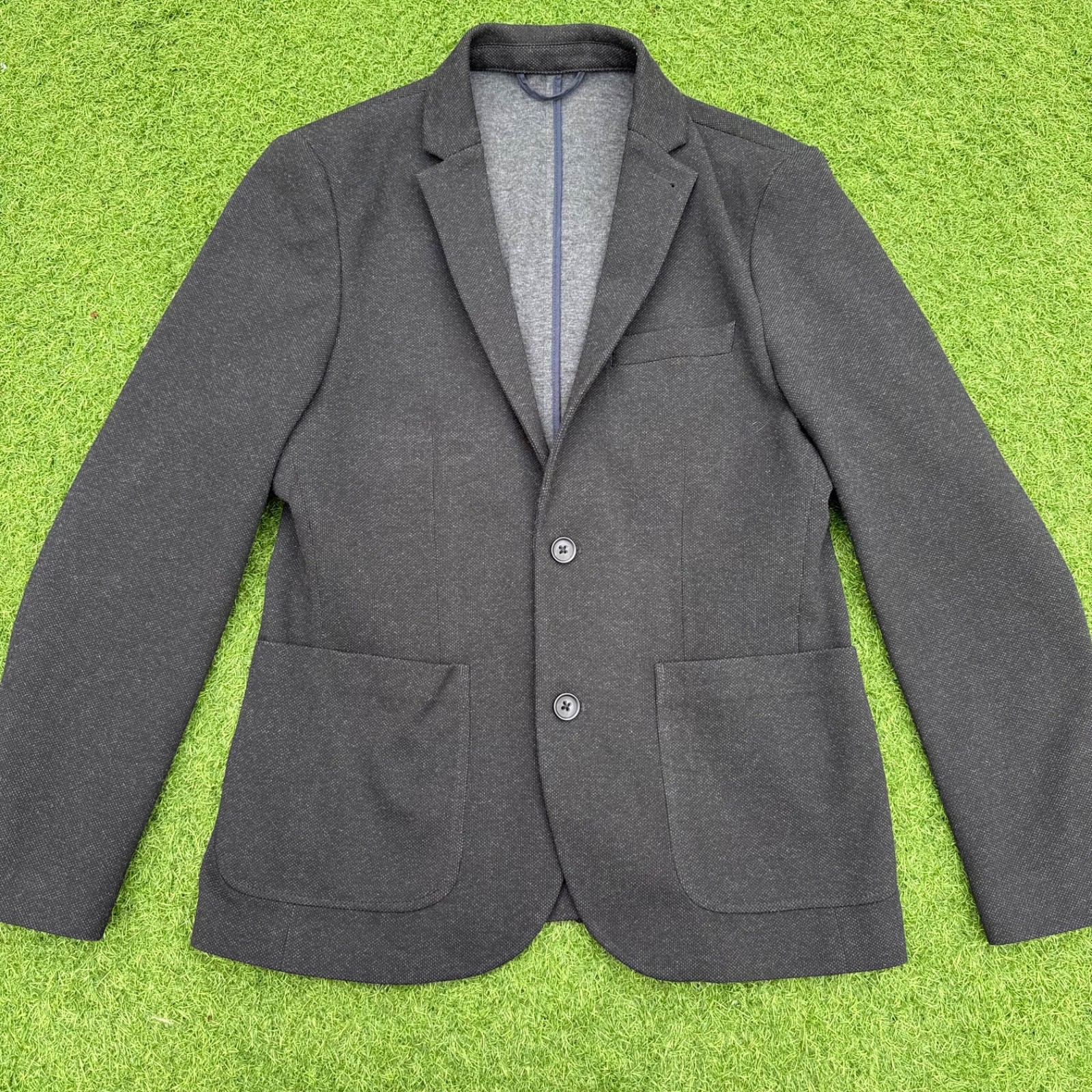 Next Mens Blazer 38S Slim Fit Grey Sports Jacket Smart Casual Medium