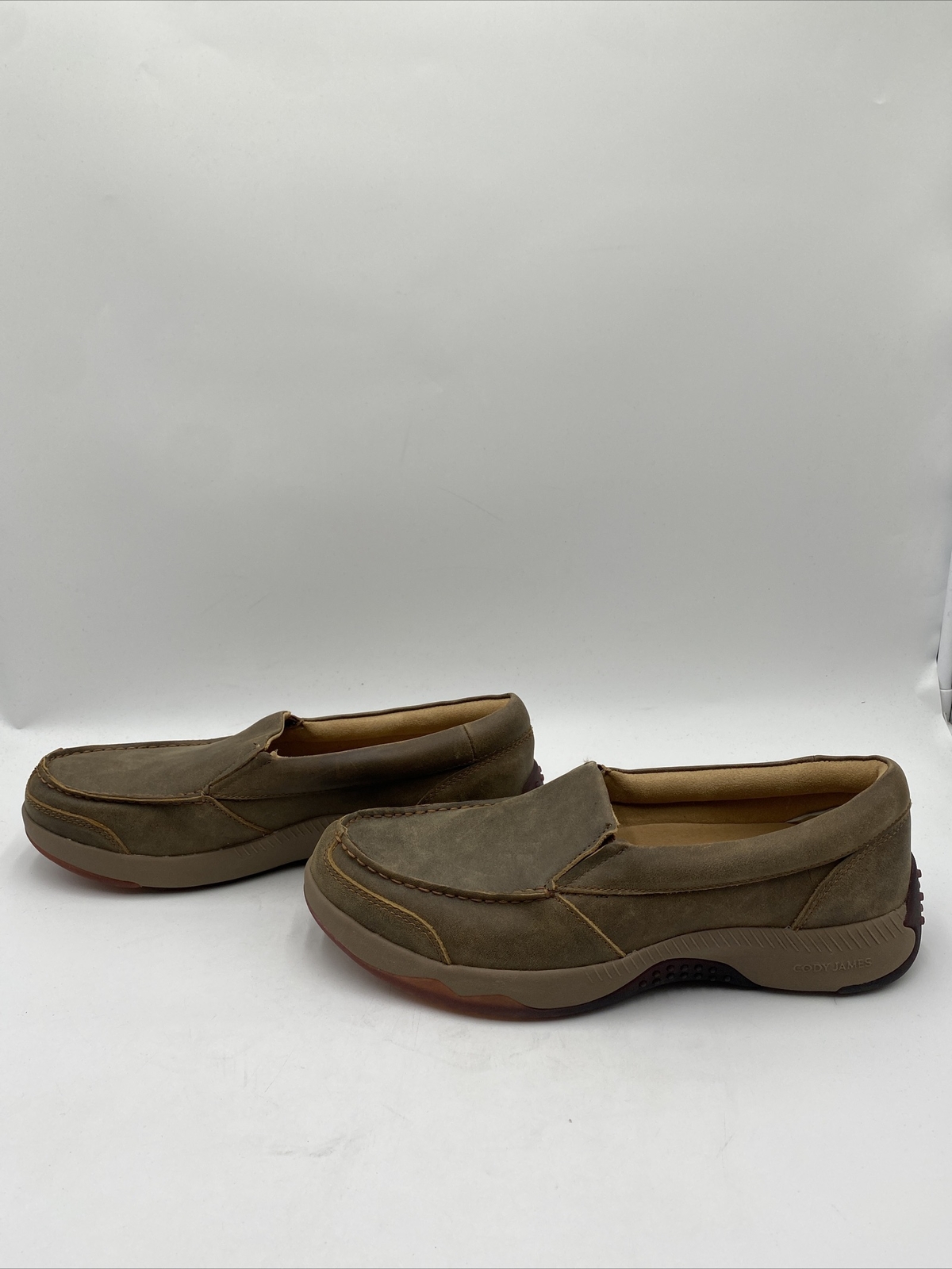 Cody James Men’s Trust Me Beaned Slip-On Casual Oxford Shoes Brown Size 12D
